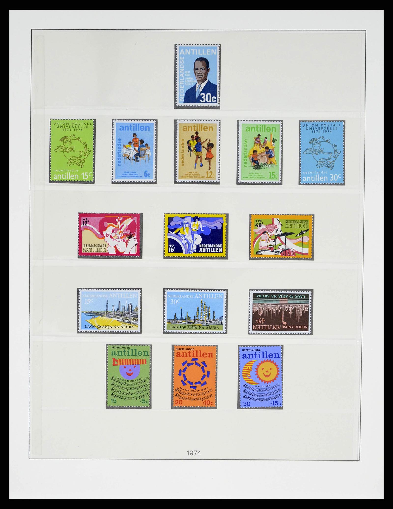38470 0046 - Postzegelverzameling 38470 Curaçao/Antillen 1873-1980.