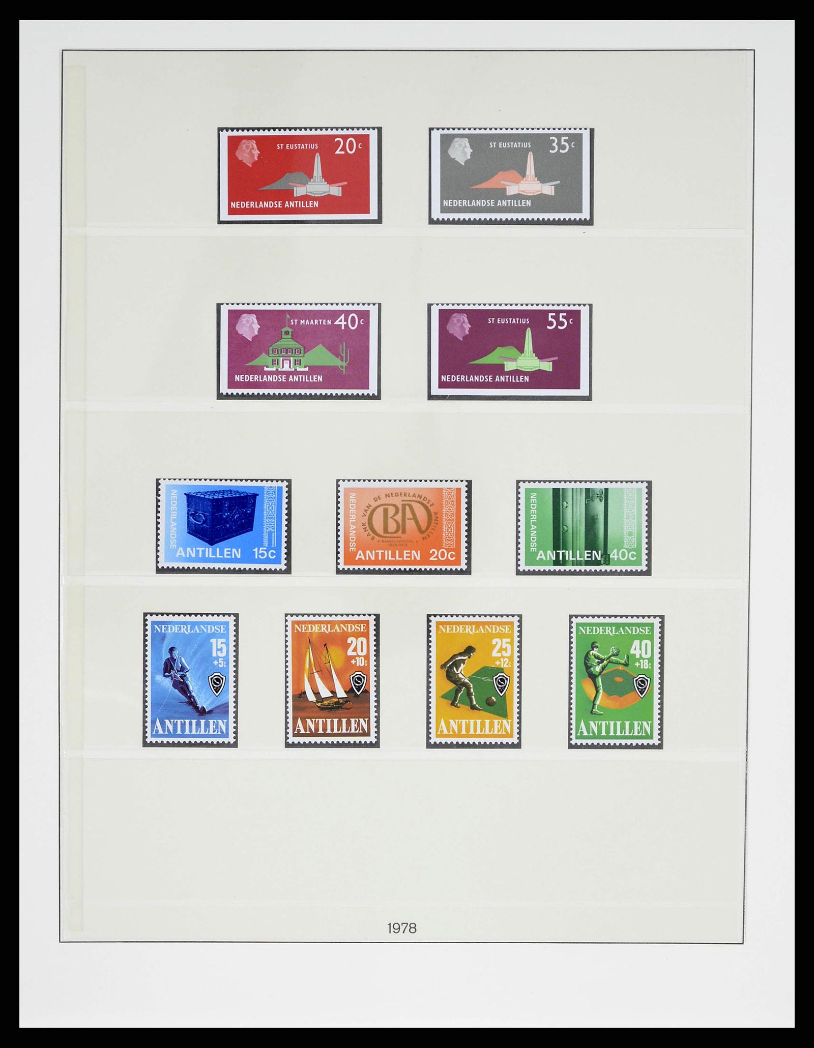 38470 0054 - Postzegelverzameling 38470 Curaçao/Antillen 1873-1980.