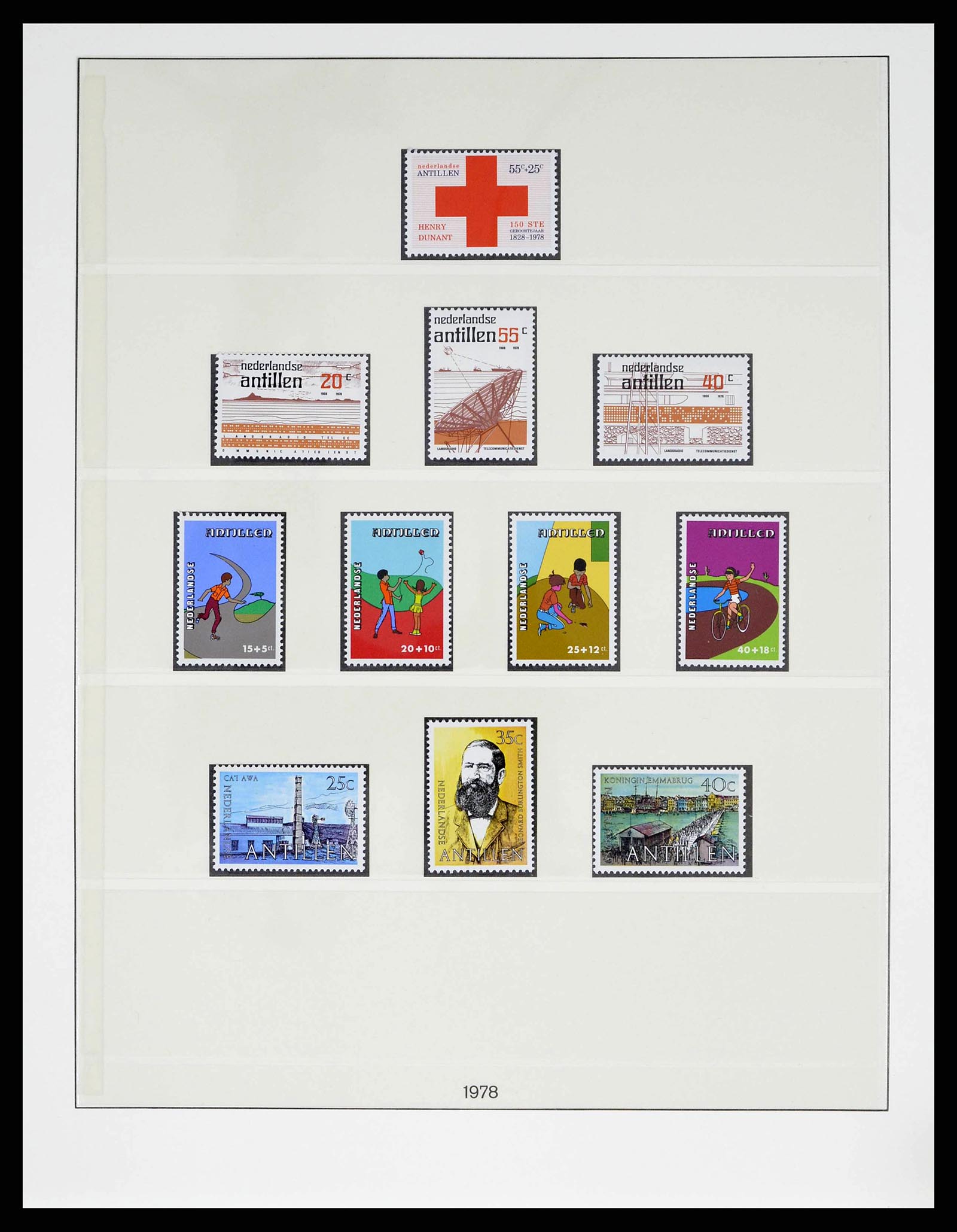 38470 0056 - Postzegelverzameling 38470 Curaçao/Antillen 1873-1980.