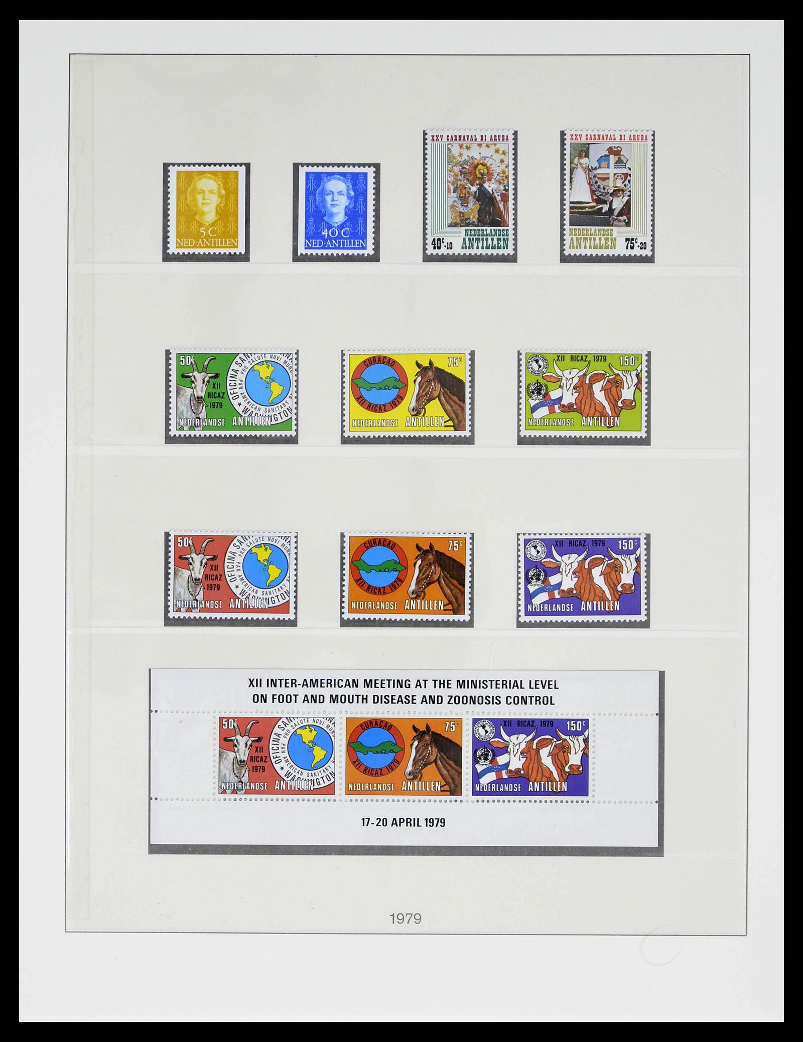 38470 0058 - Postzegelverzameling 38470 Curaçao/Antillen 1873-1980.