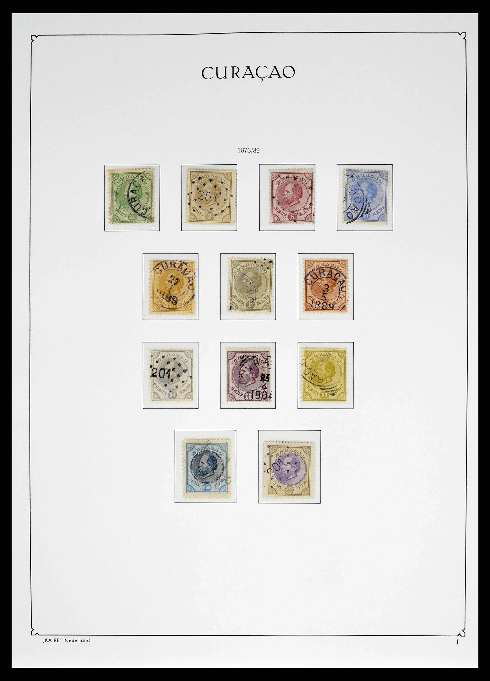 38471 0001 - Stamp collection 38471 Curaçao/Antilles 1873-1980.
