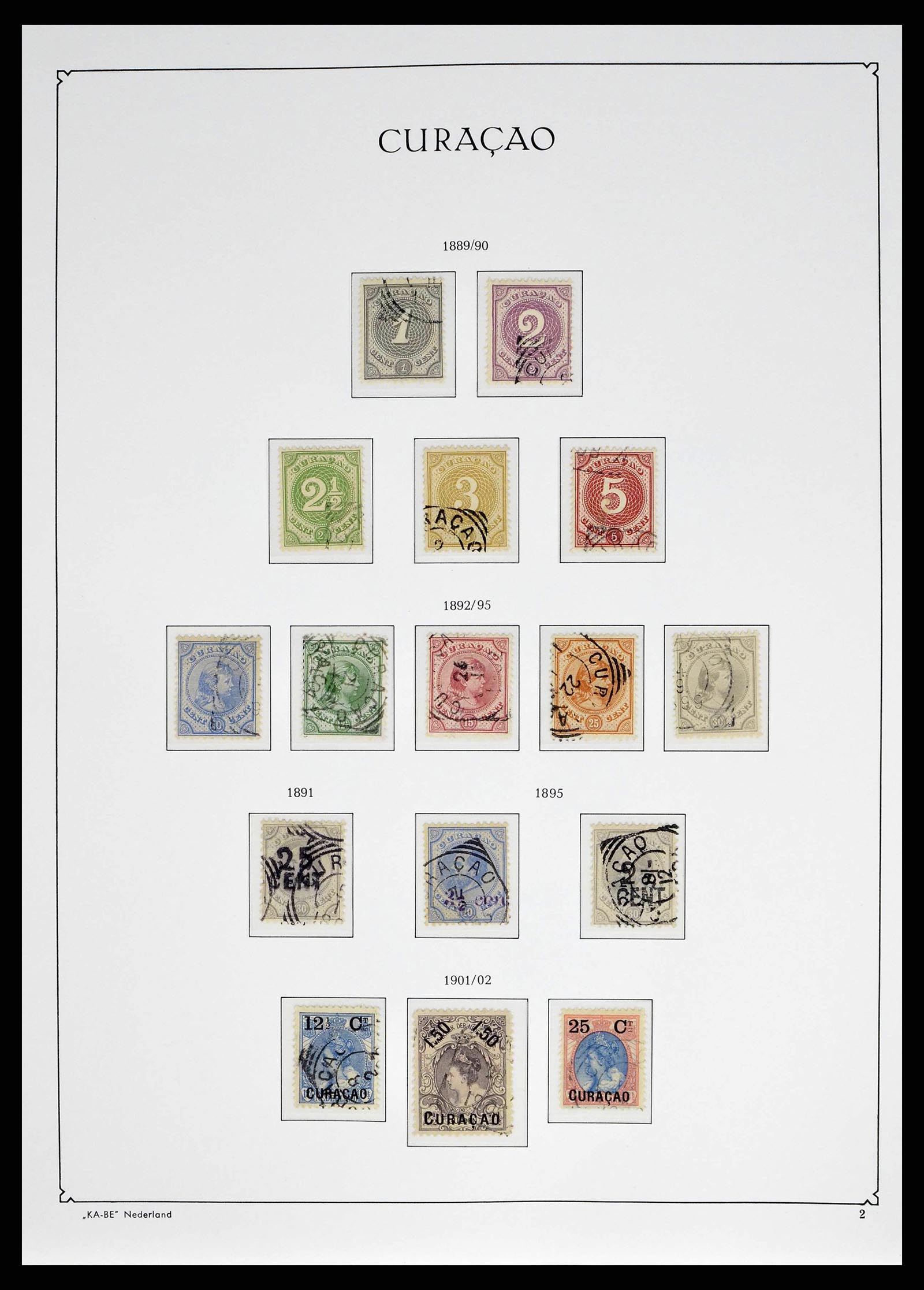 38471 0002 - Postzegelverzameling 38471 Curaçao/Antillen 1873-1980.