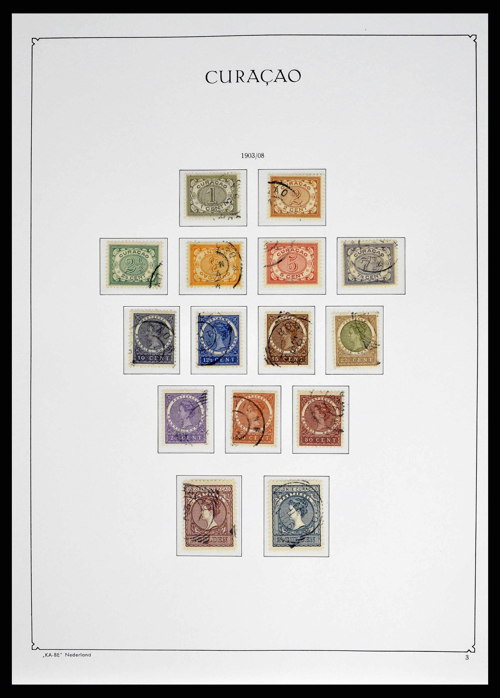 38471 0003 - Postzegelverzameling 38471 Curaçao/Antillen 1873-1980.