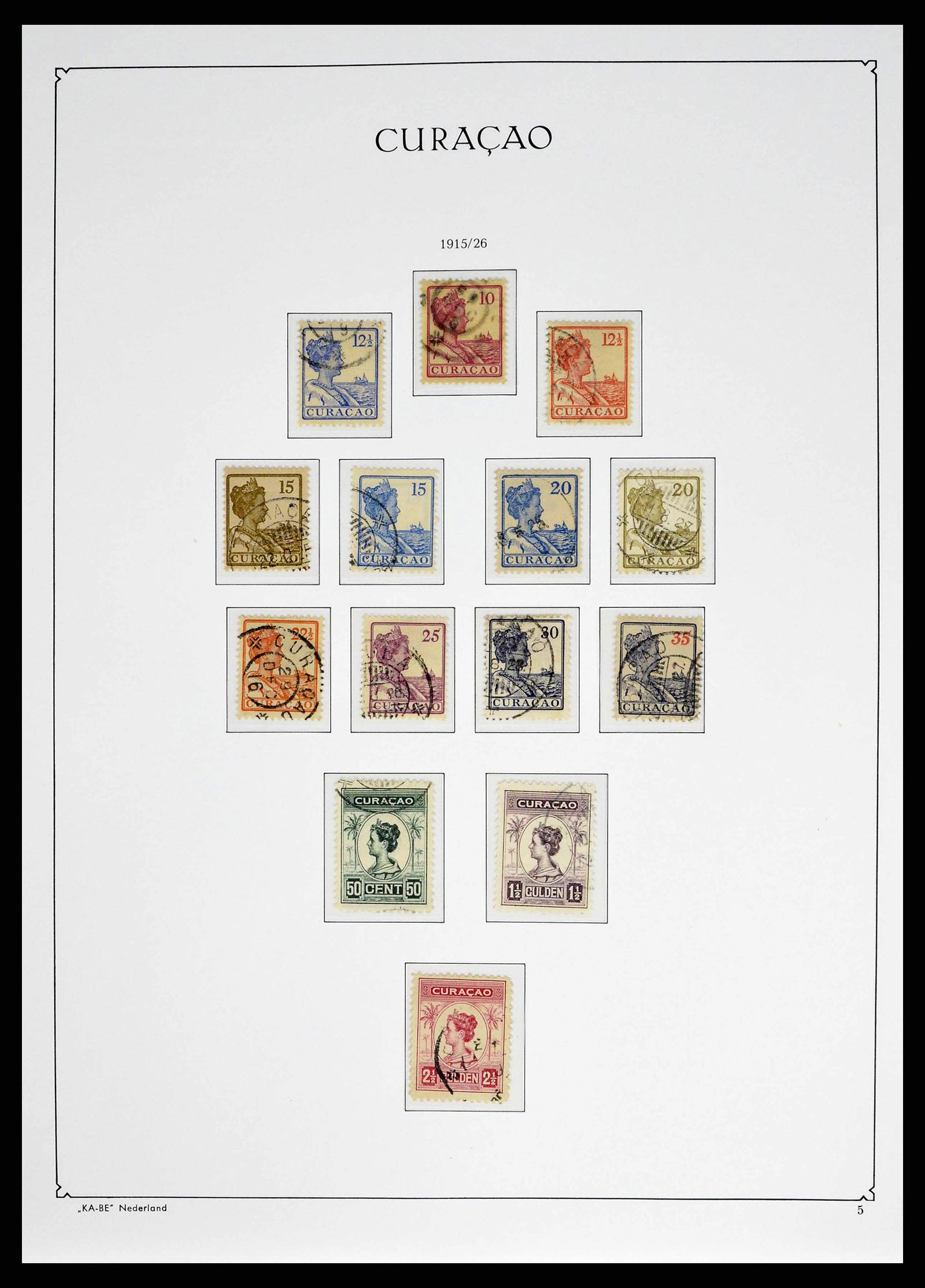 38471 0005 - Postzegelverzameling 38471 Curaçao/Antillen 1873-1980.