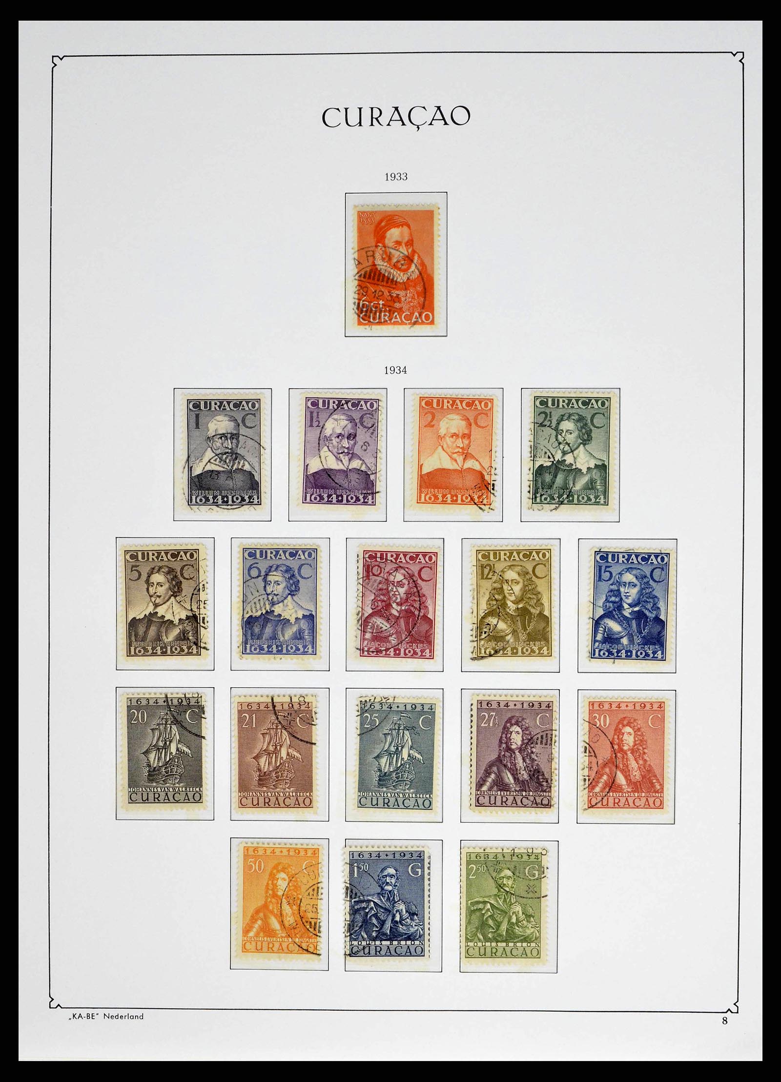 38471 0008 - Postzegelverzameling 38471 Curaçao/Antillen 1873-1980.