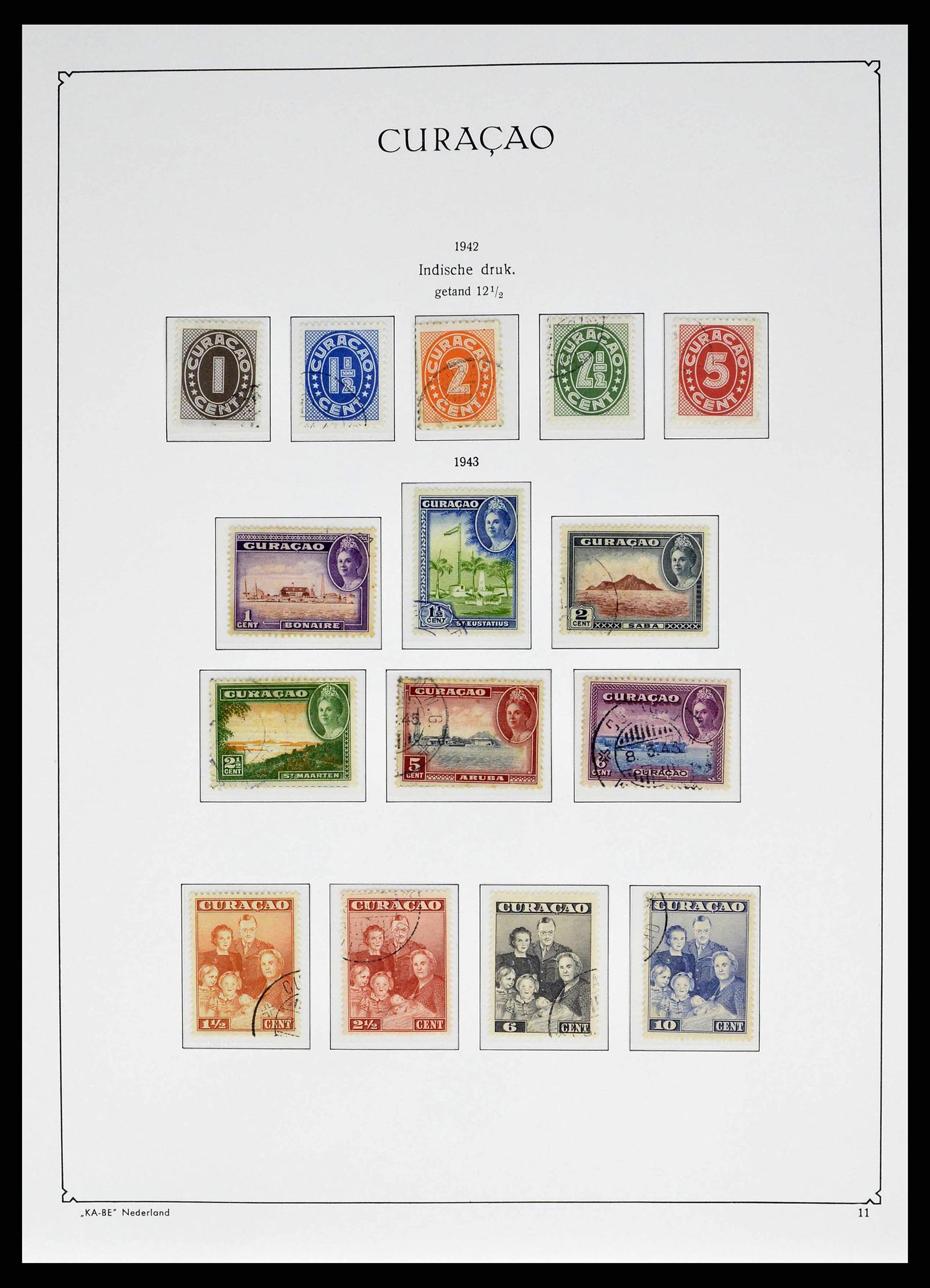 38471 0011 - Postzegelverzameling 38471 Curaçao/Antillen 1873-1980.