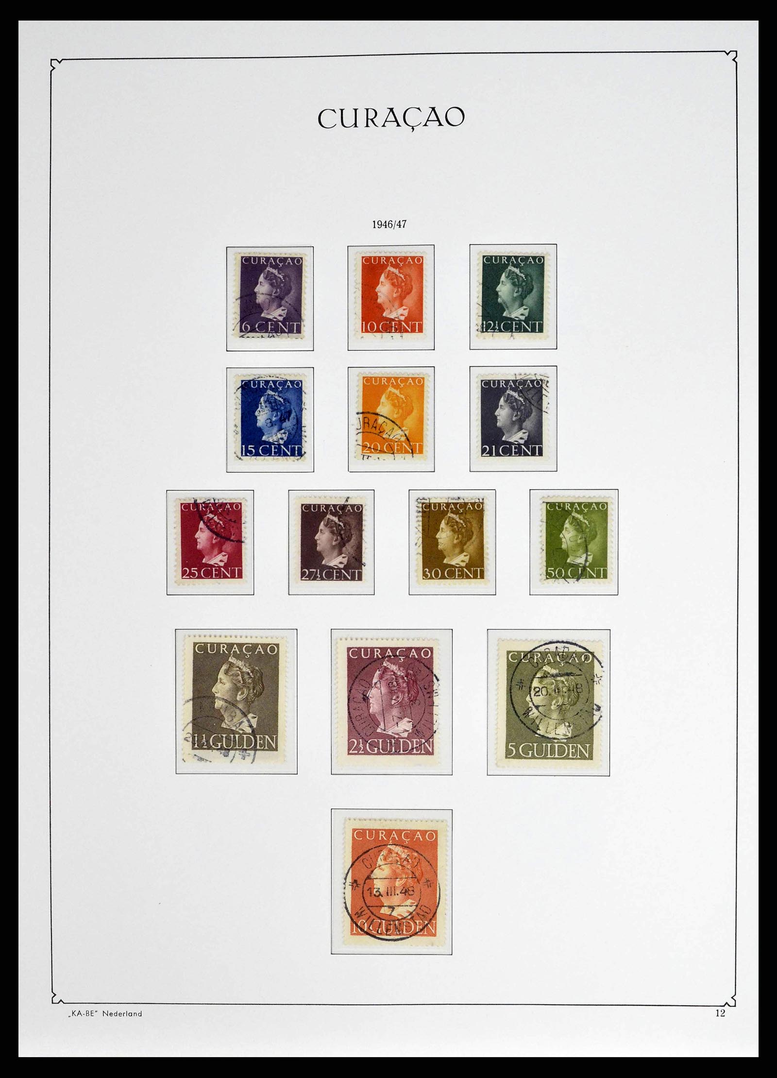 38471 0012 - Postzegelverzameling 38471 Curaçao/Antillen 1873-1980.