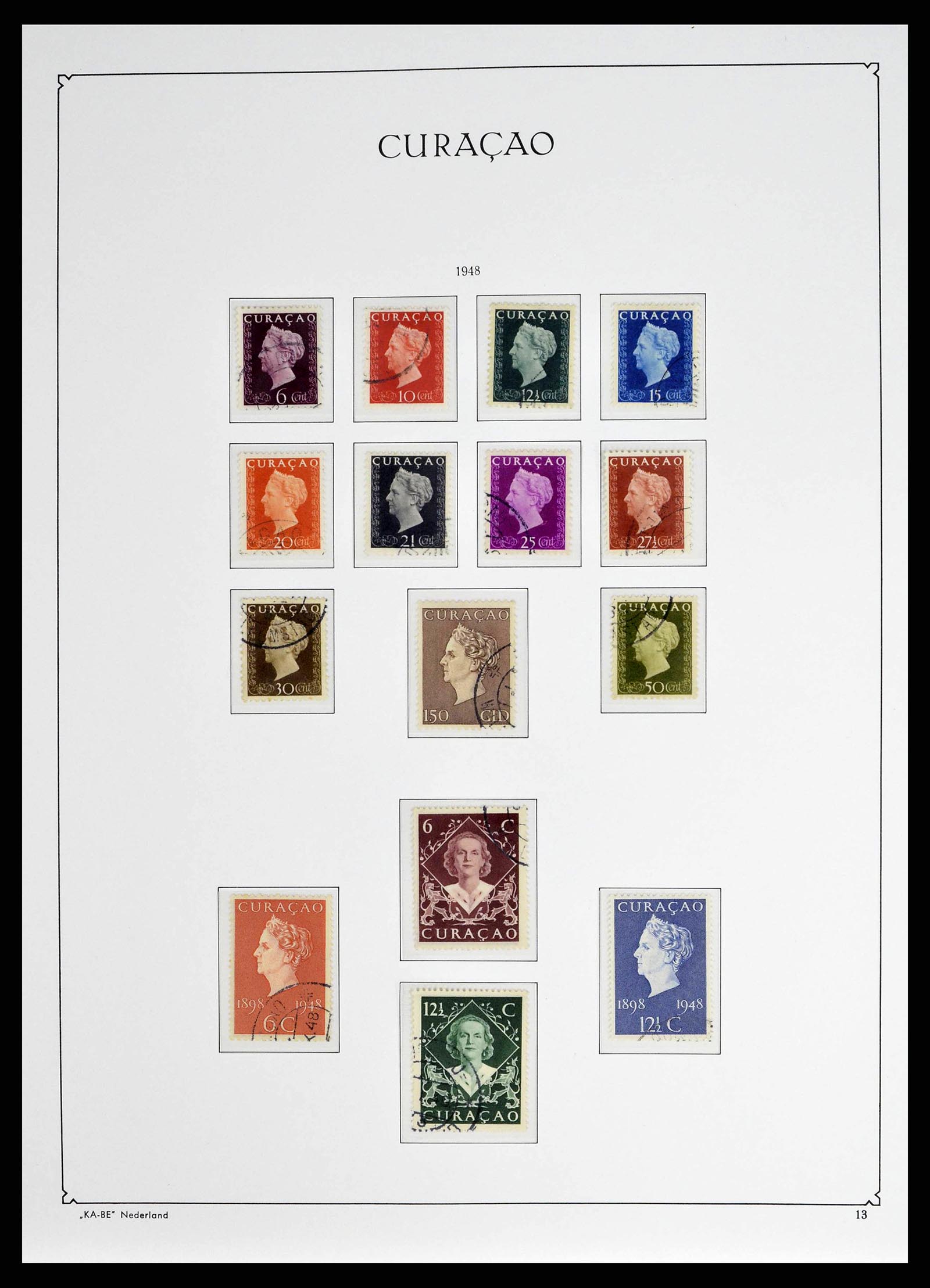 38471 0013 - Postzegelverzameling 38471 Curaçao/Antillen 1873-1980.