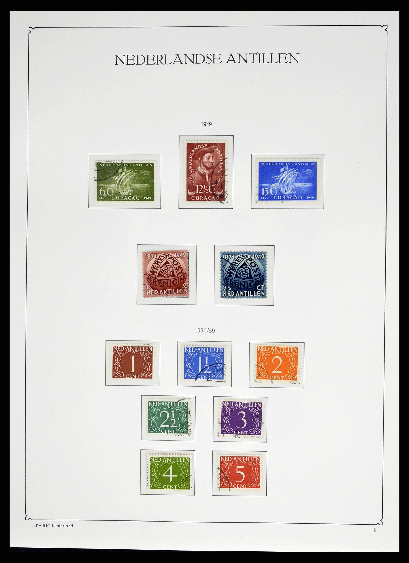 38471 0023 - Stamp collection 38471 Curaçao/Antilles 1873-1980.