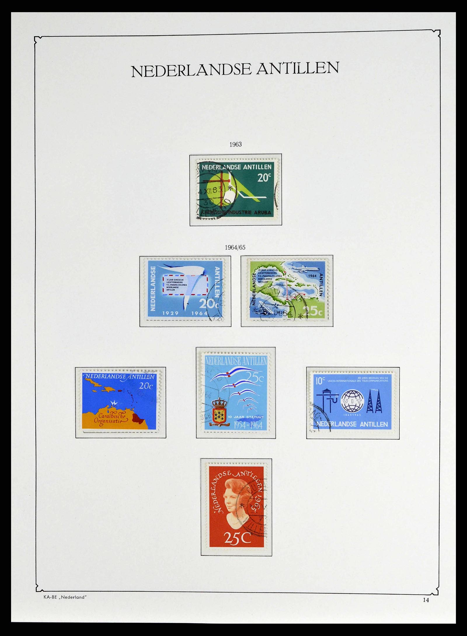 38471 0037 - Stamp collection 38471 Curaçao/Antilles 1873-1980.