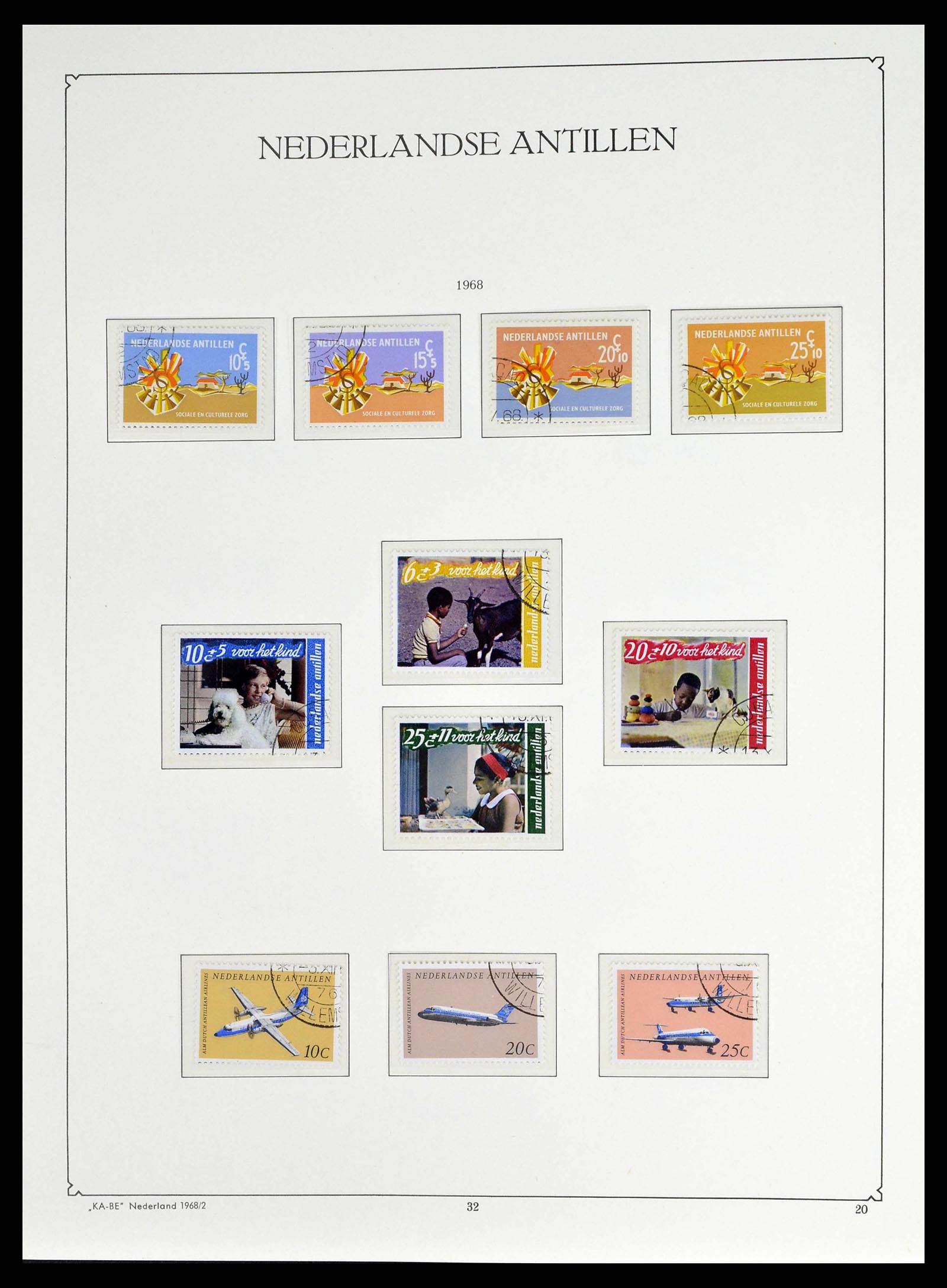 38471 0043 - Postzegelverzameling 38471 Curaçao/Antillen 1873-1980.