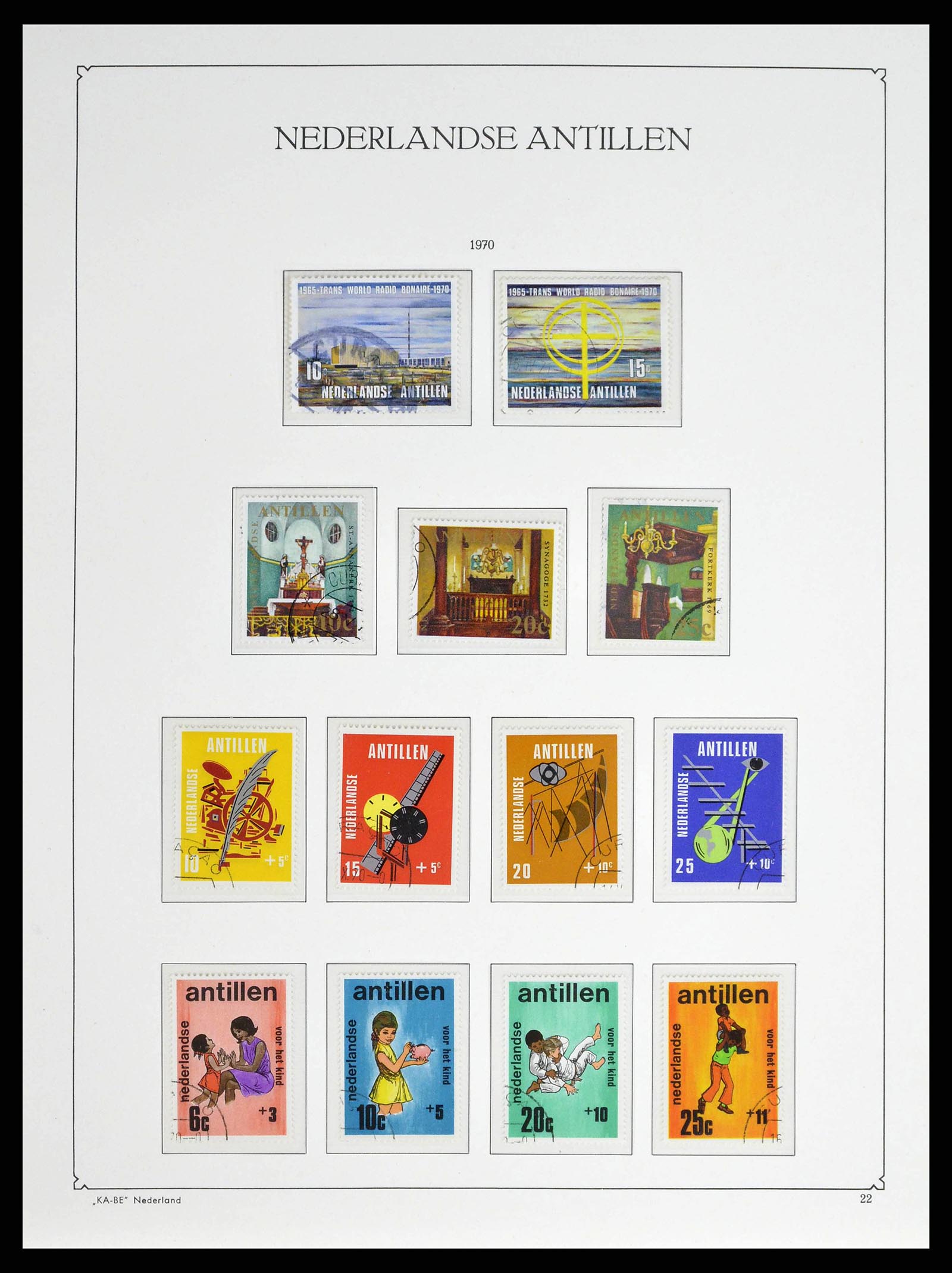 38471 0045 - Postzegelverzameling 38471 Curaçao/Antillen 1873-1980.