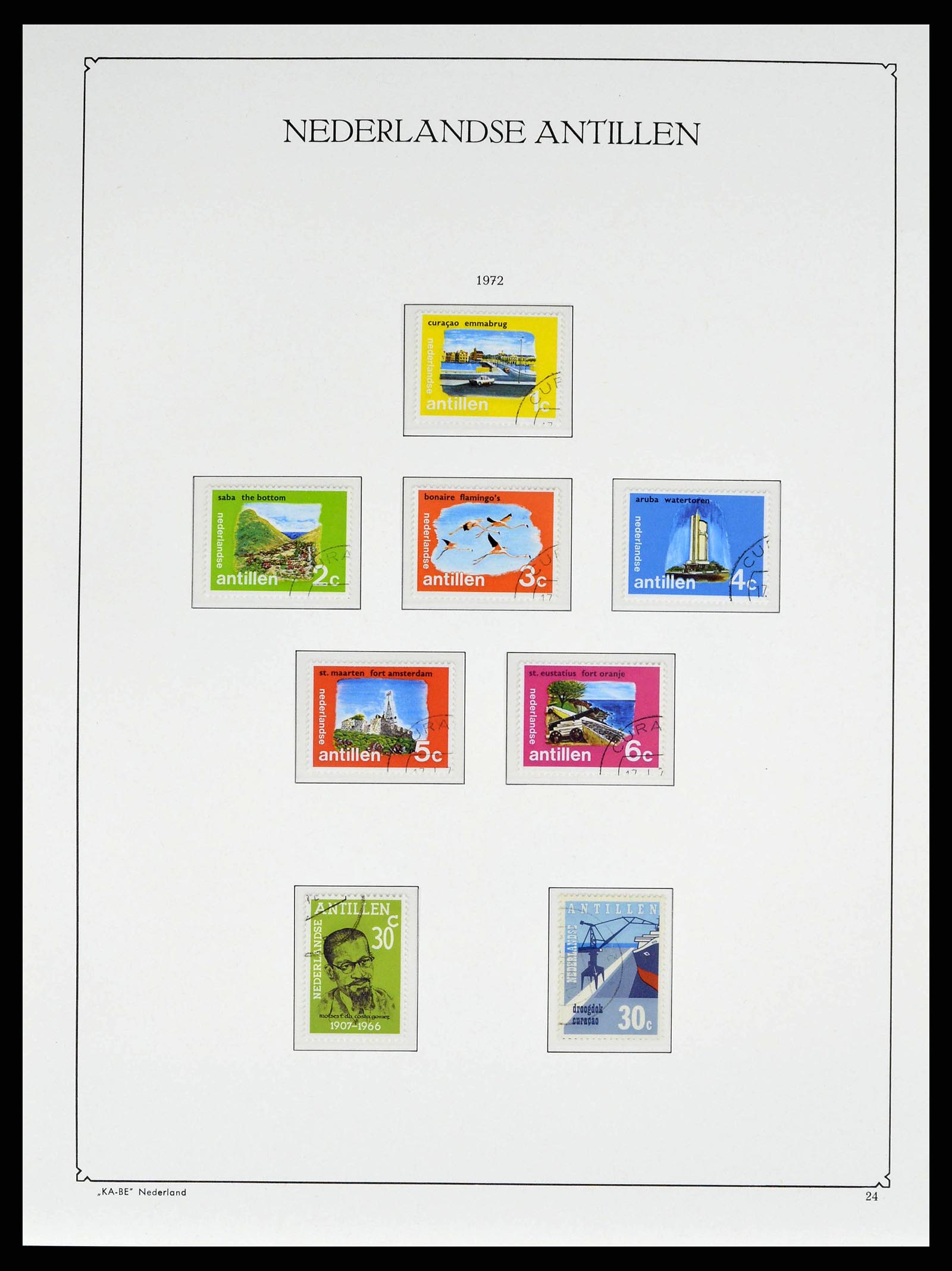 38471 0047 - Postzegelverzameling 38471 Curaçao/Antillen 1873-1980.