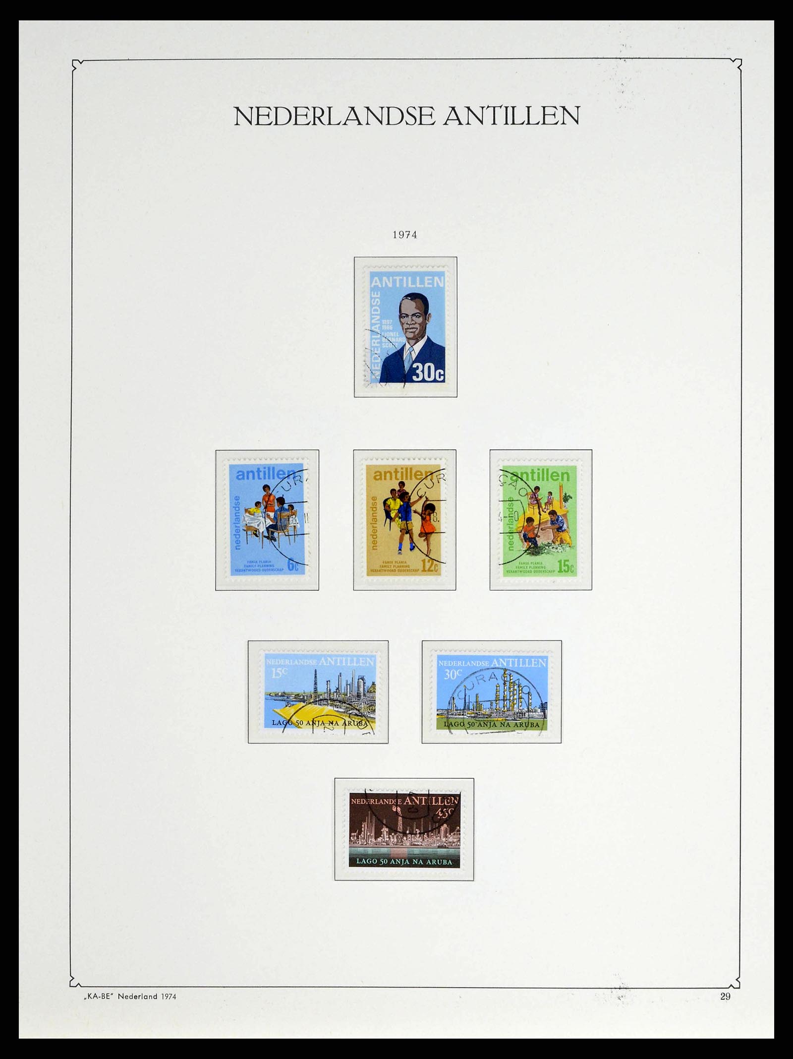 38471 0052 - Postzegelverzameling 38471 Curaçao/Antillen 1873-1980.