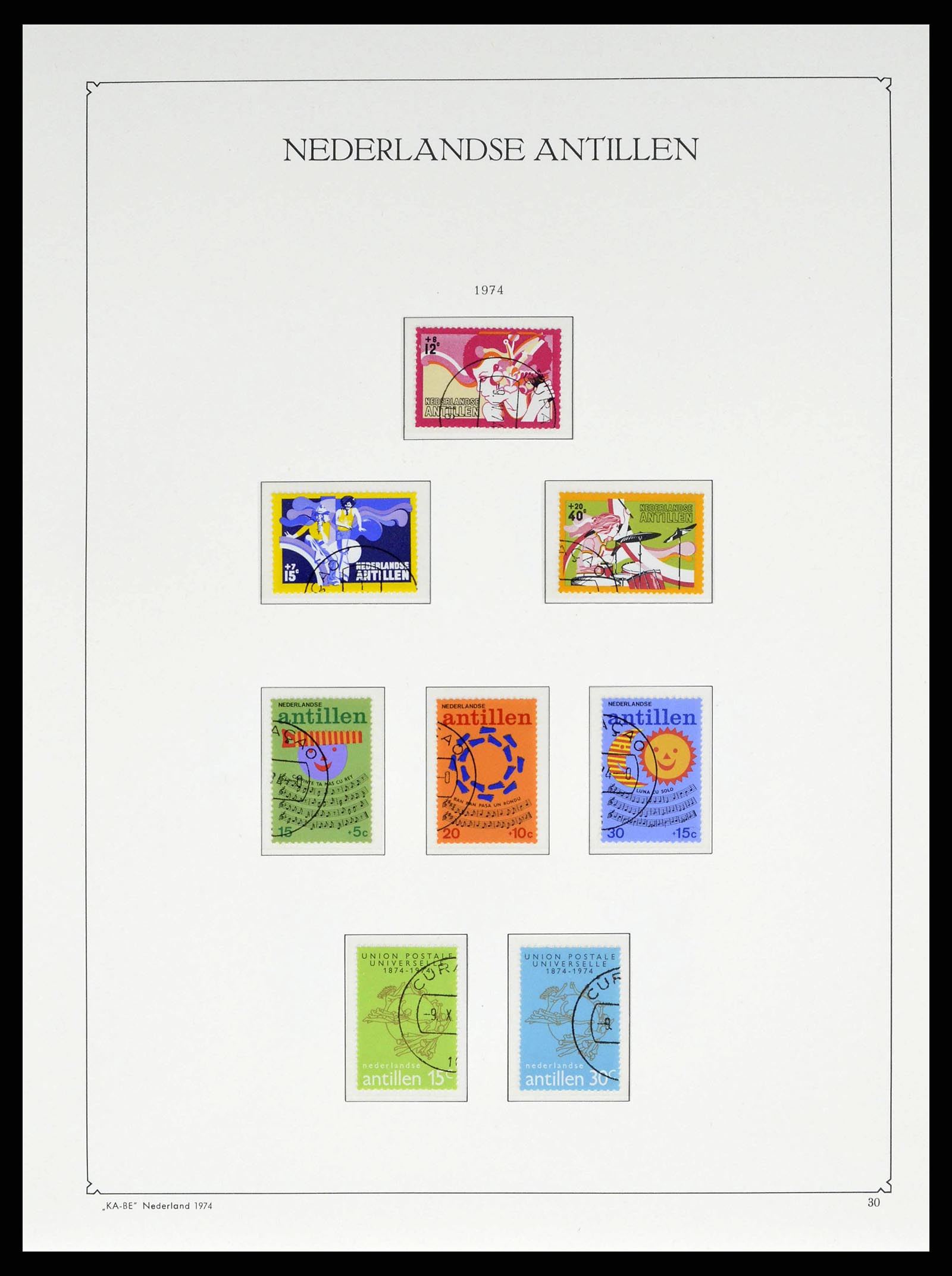 38471 0053 - Postzegelverzameling 38471 Curaçao/Antillen 1873-1980.