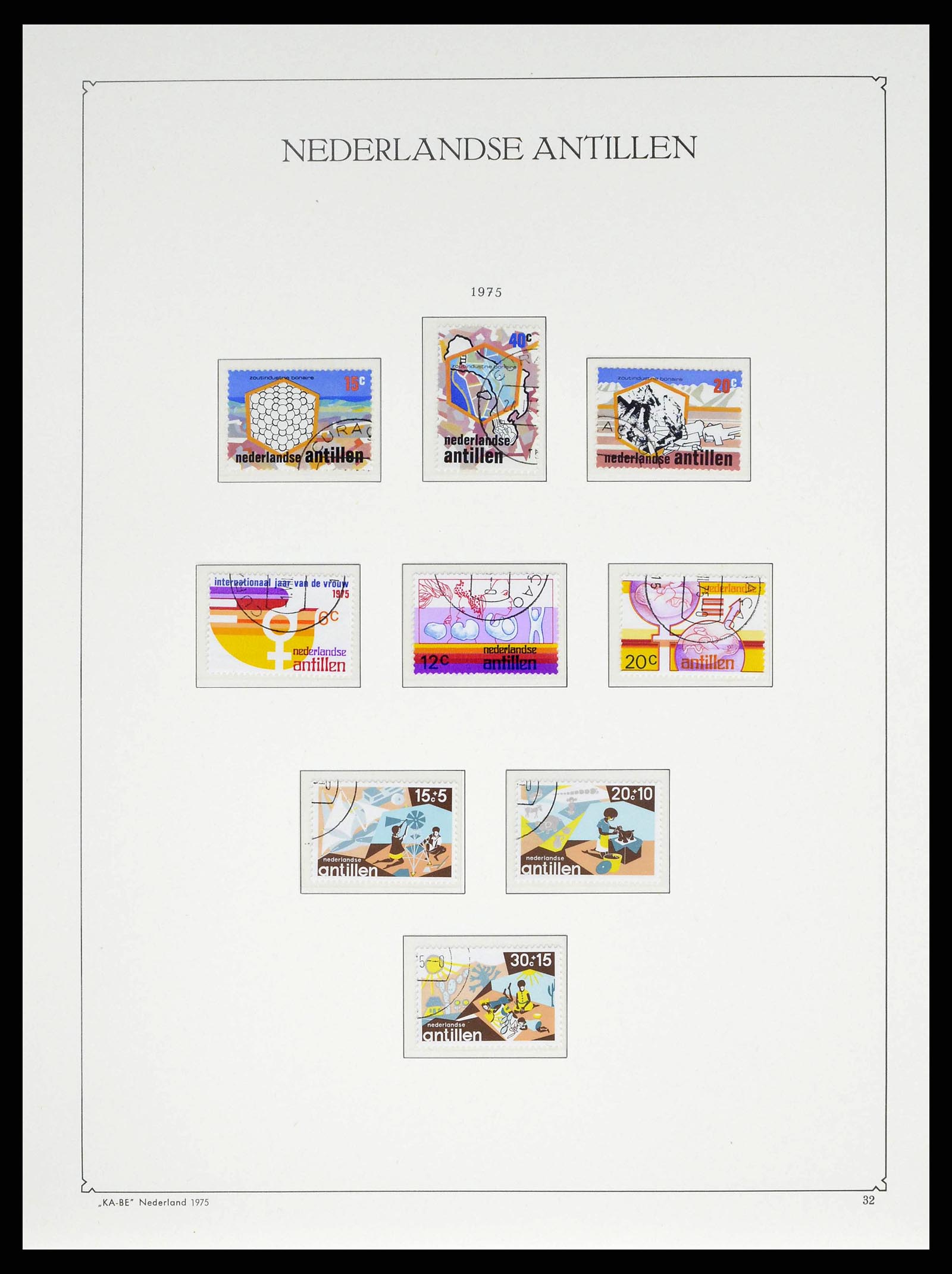 38471 0055 - Postzegelverzameling 38471 Curaçao/Antillen 1873-1980.