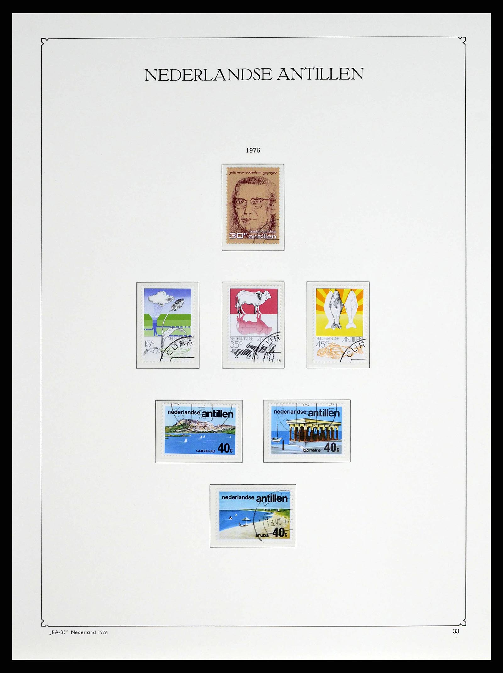 38471 0056 - Postzegelverzameling 38471 Curaçao/Antillen 1873-1980.