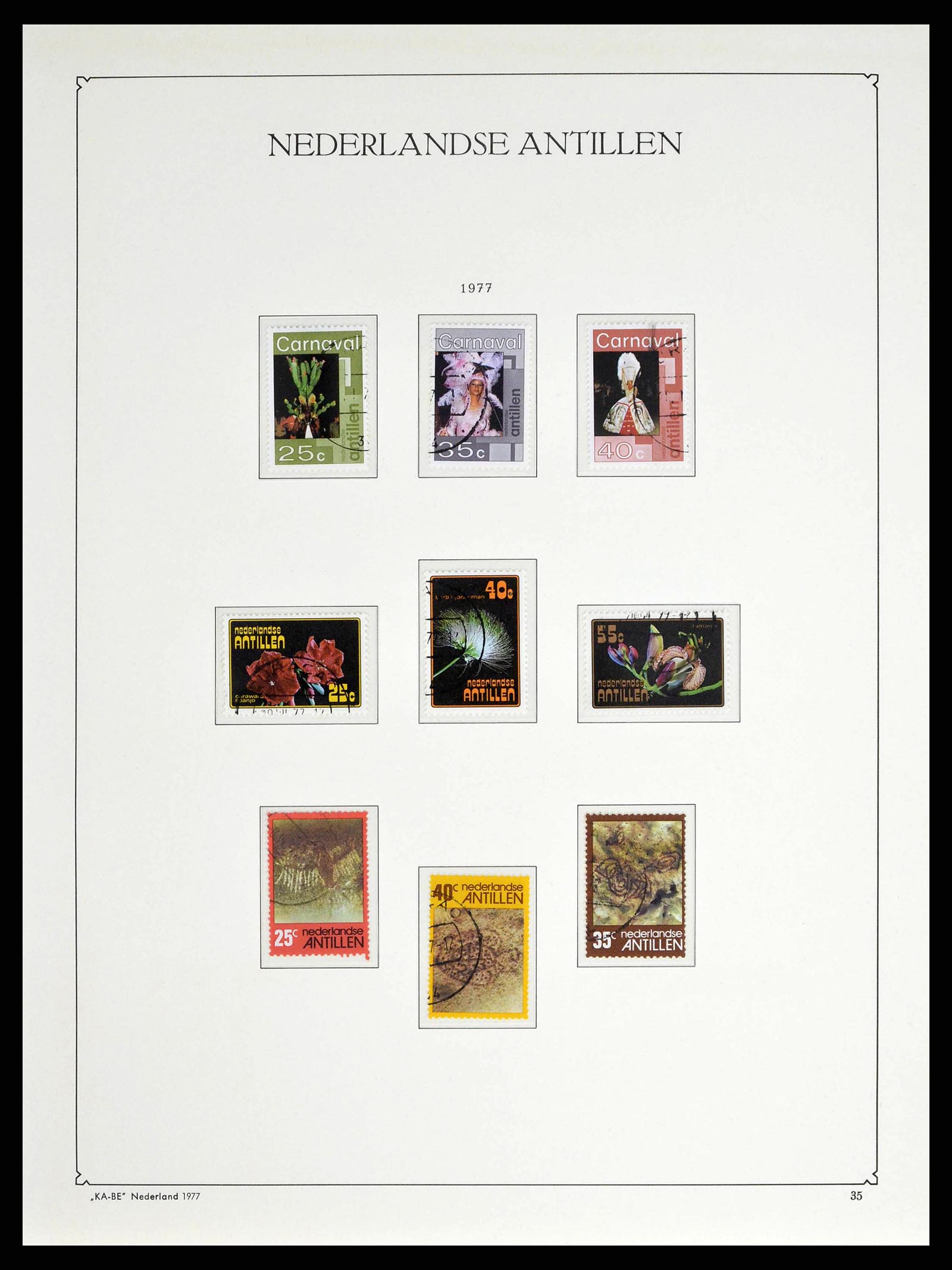 38471 0058 - Postzegelverzameling 38471 Curaçao/Antillen 1873-1980.