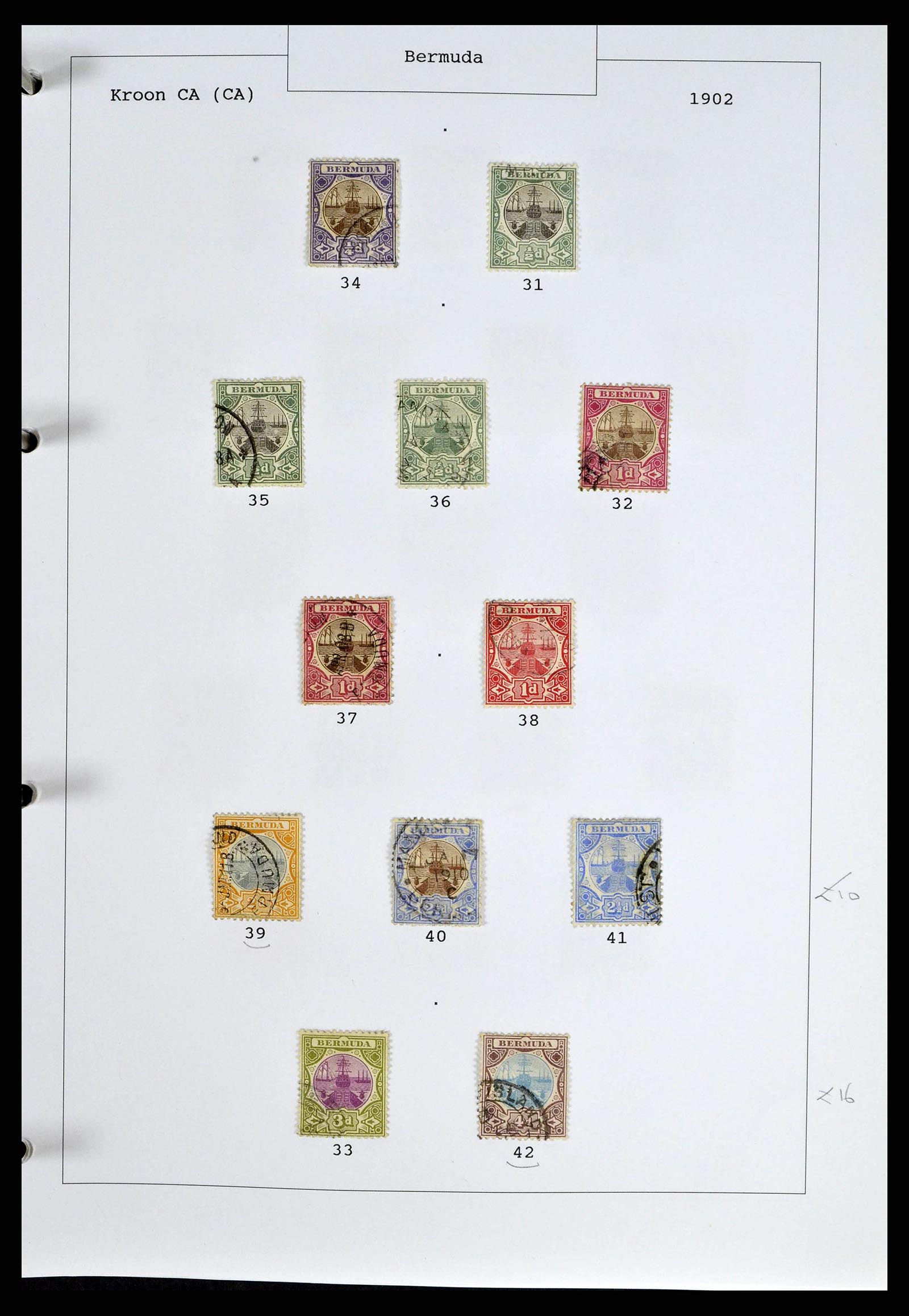 38473 0003 - Postzegelverzameling 38473 Bermuda 1865-1970.