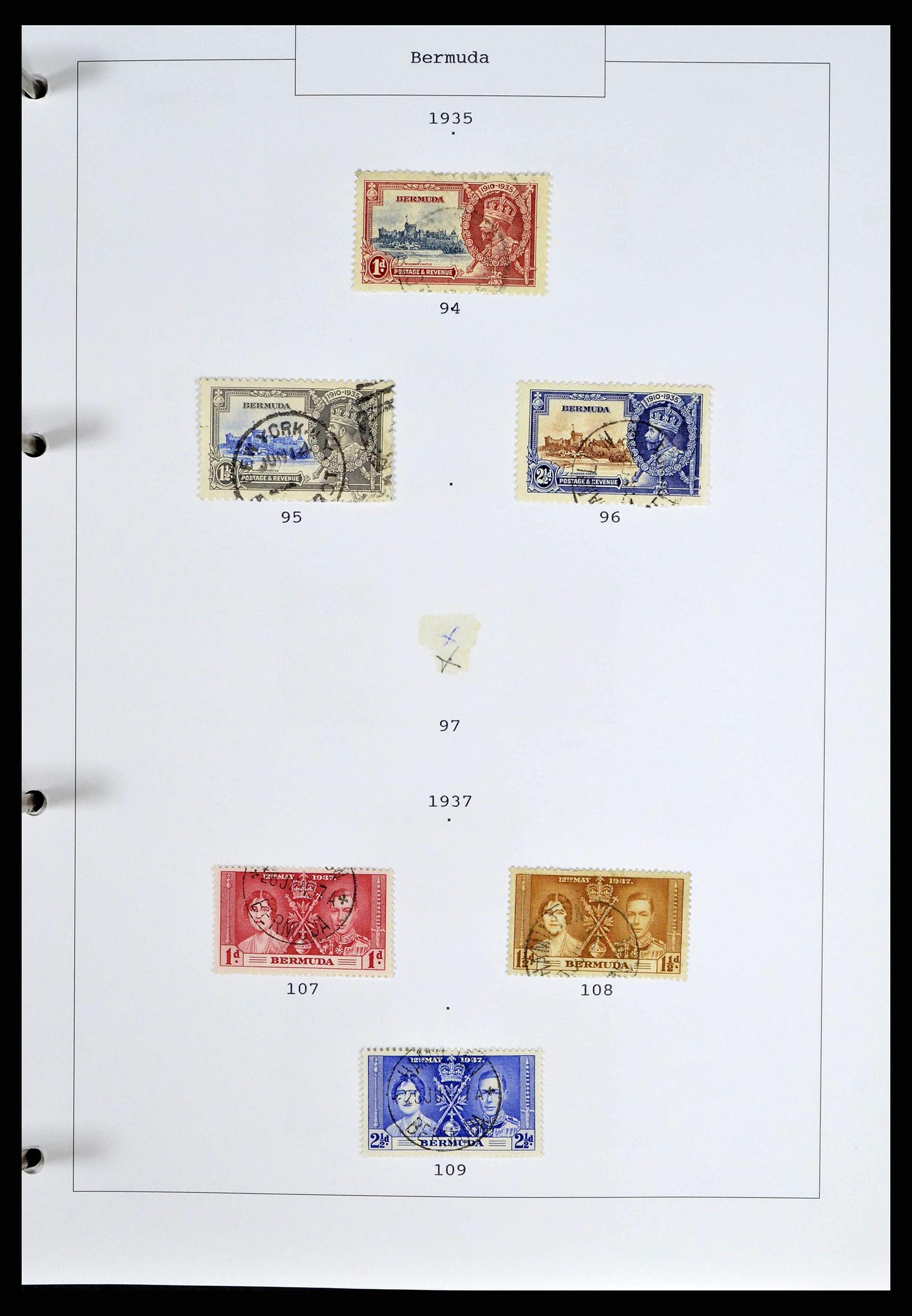 38473 0007 - Postzegelverzameling 38473 Bermuda 1865-1970.
