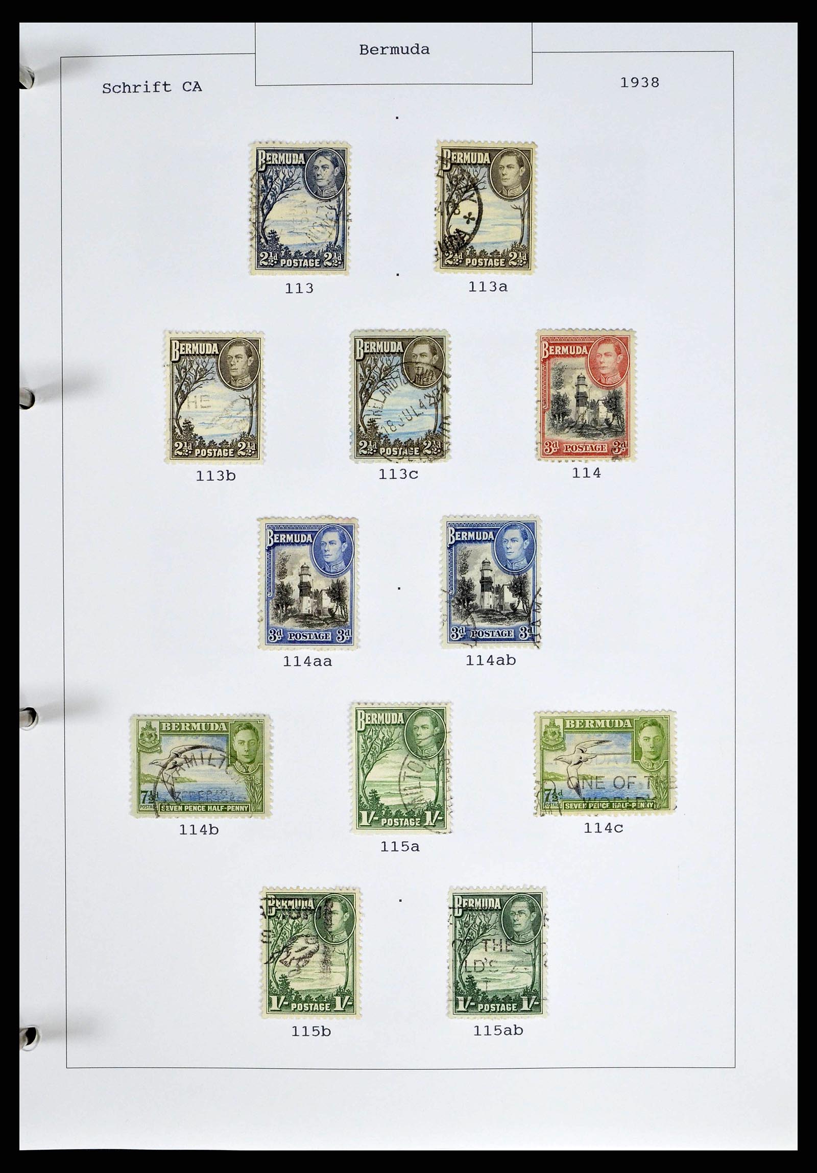 38473 0010 - Postzegelverzameling 38473 Bermuda 1865-1970.