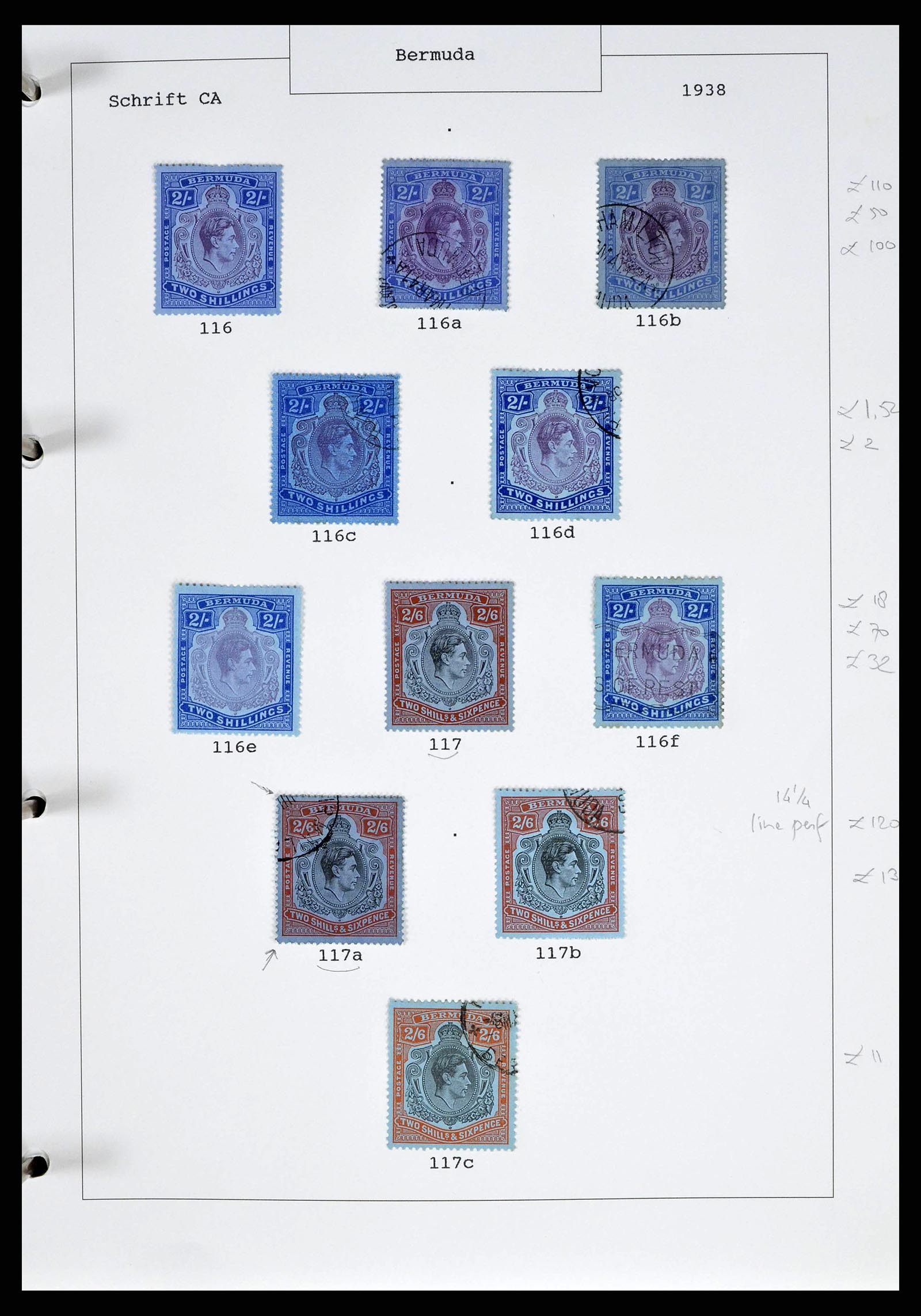 38473 0011 - Postzegelverzameling 38473 Bermuda 1865-1970.