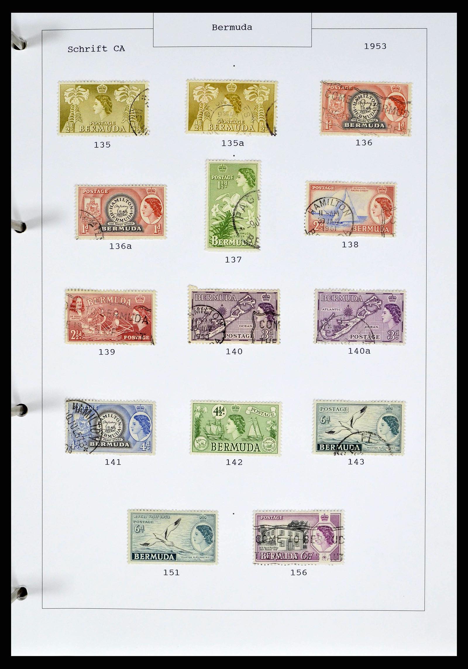 38473 0013 - Postzegelverzameling 38473 Bermuda 1865-1970.