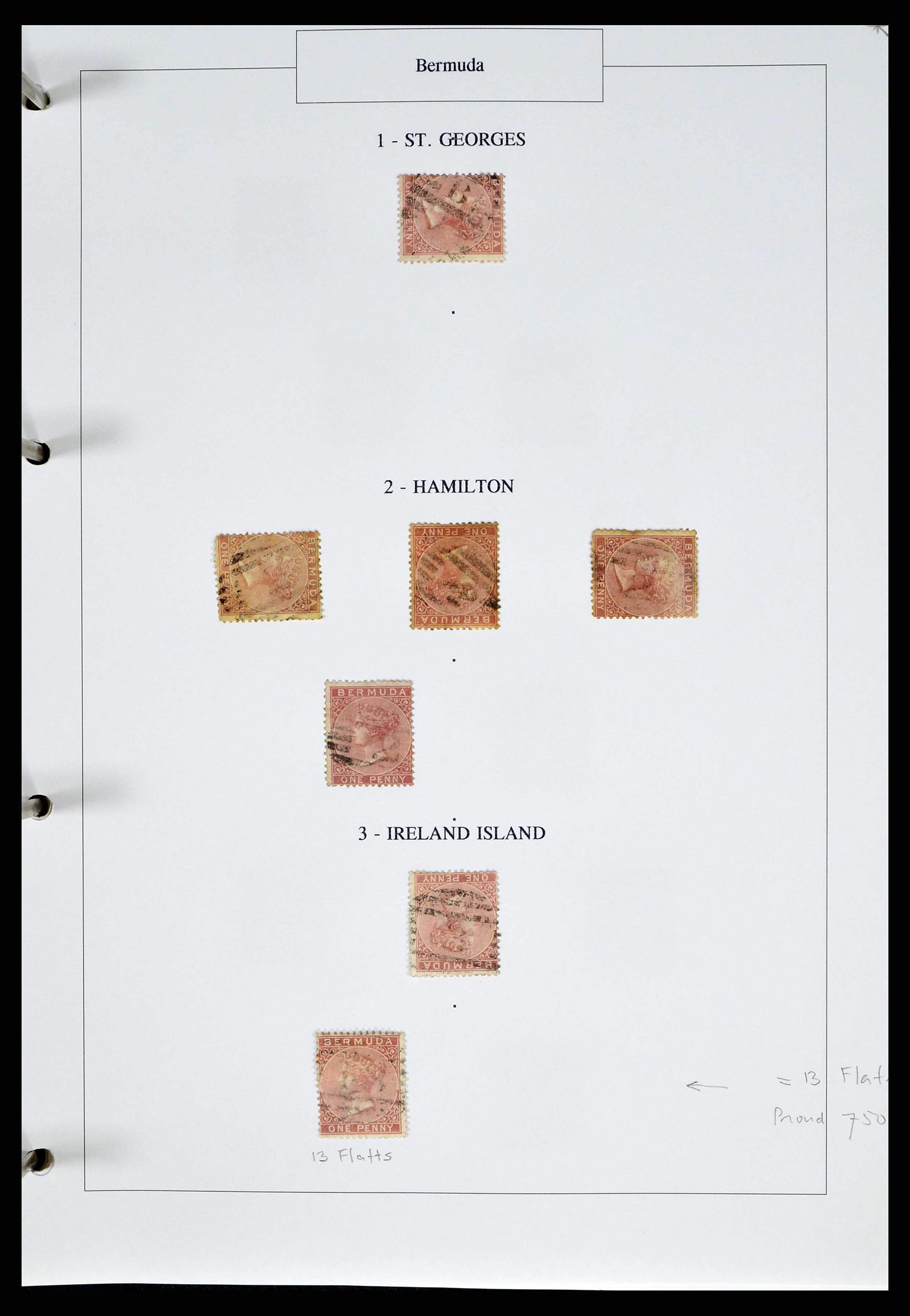 38473 0018 - Postzegelverzameling 38473 Bermuda 1865-1970.