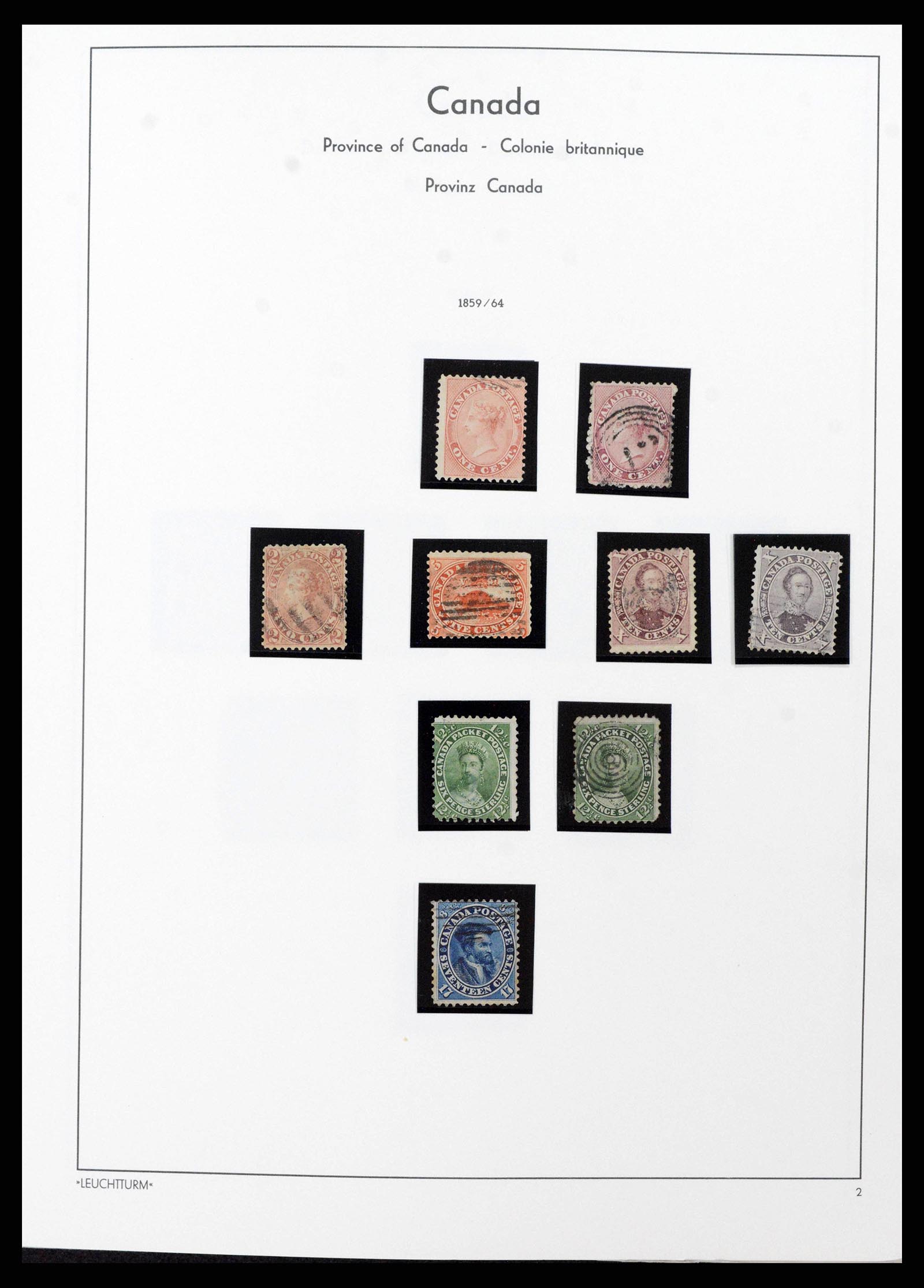 38475 0001 - Postzegelverzameling 38475 Canada 1859-2000.