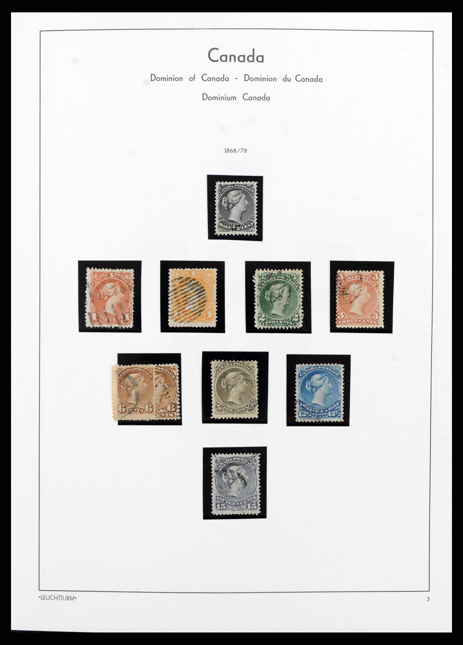 38475 0002 - Postzegelverzameling 38475 Canada 1859-2000.
