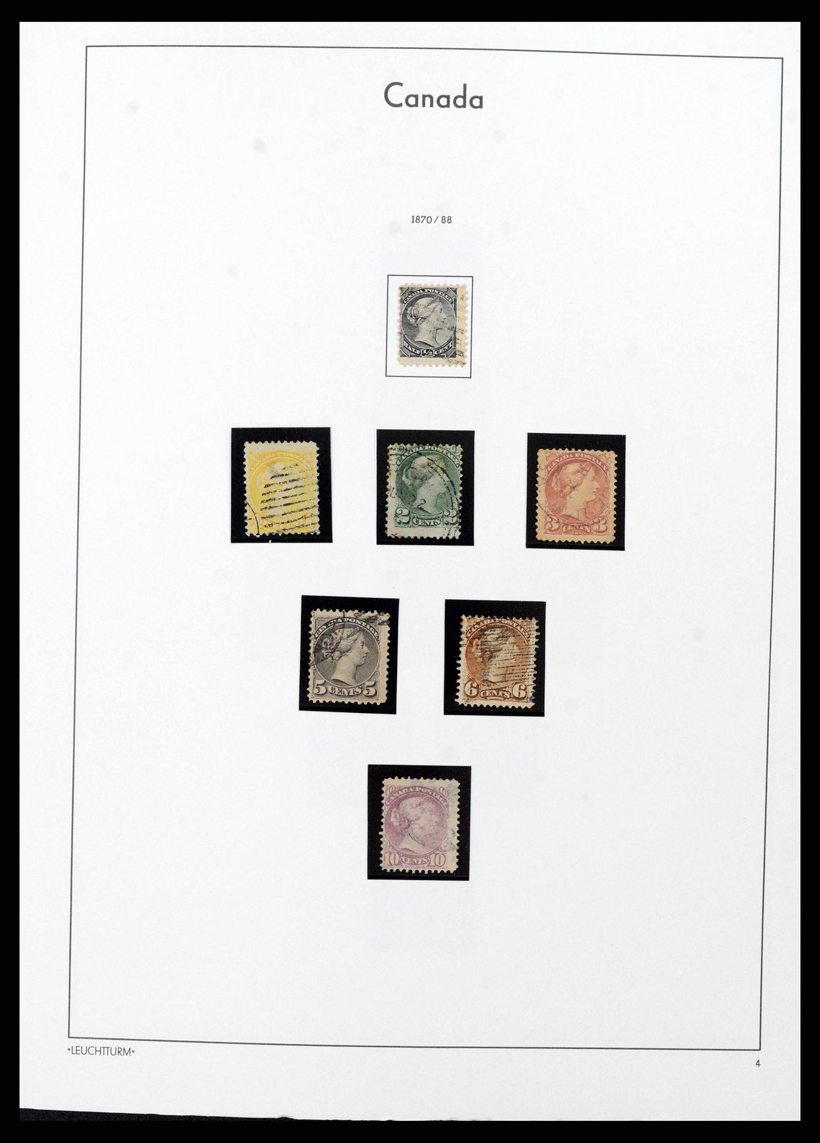 38475 0003 - Postzegelverzameling 38475 Canada 1859-2000.