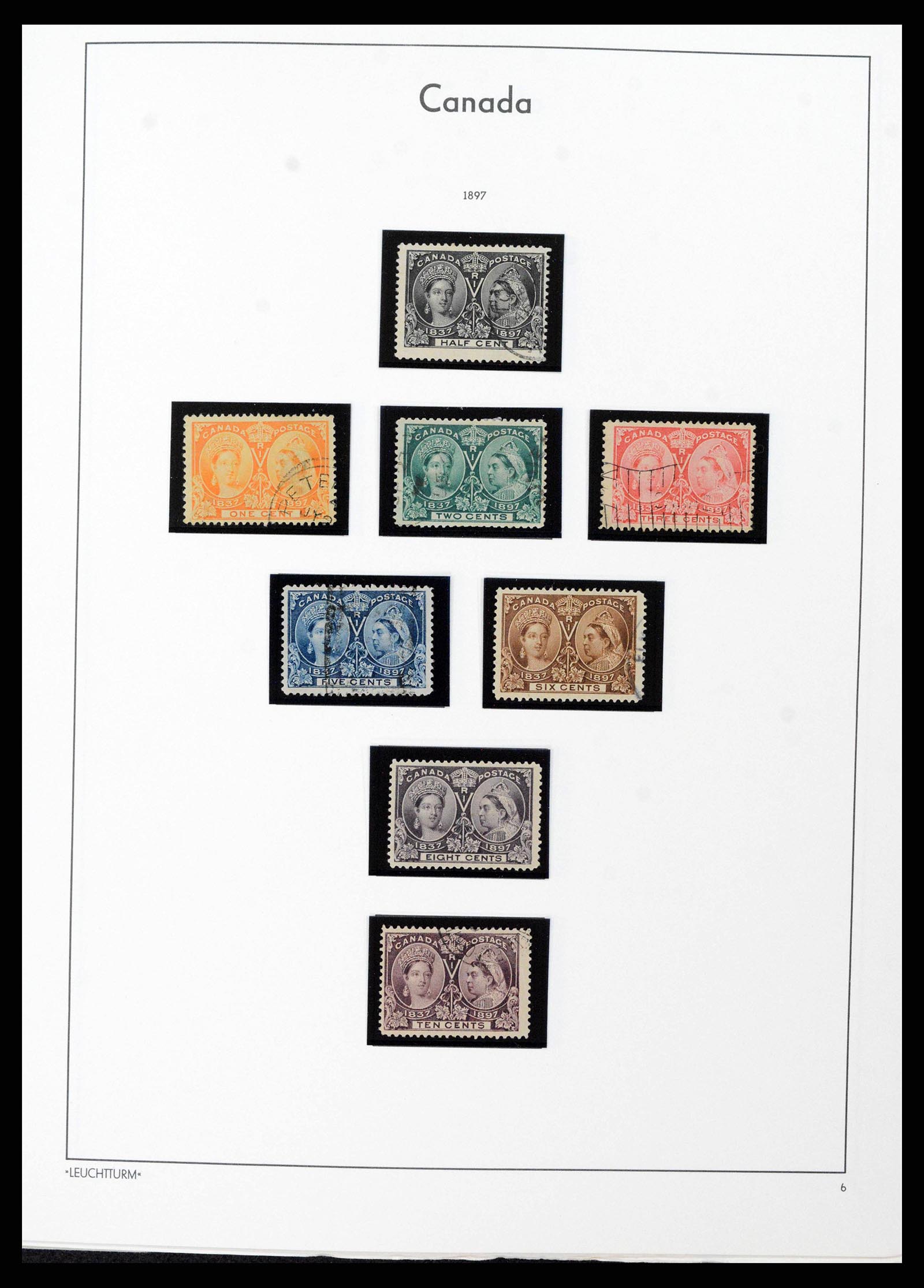 38475 0006 - Postzegelverzameling 38475 Canada 1859-2000.