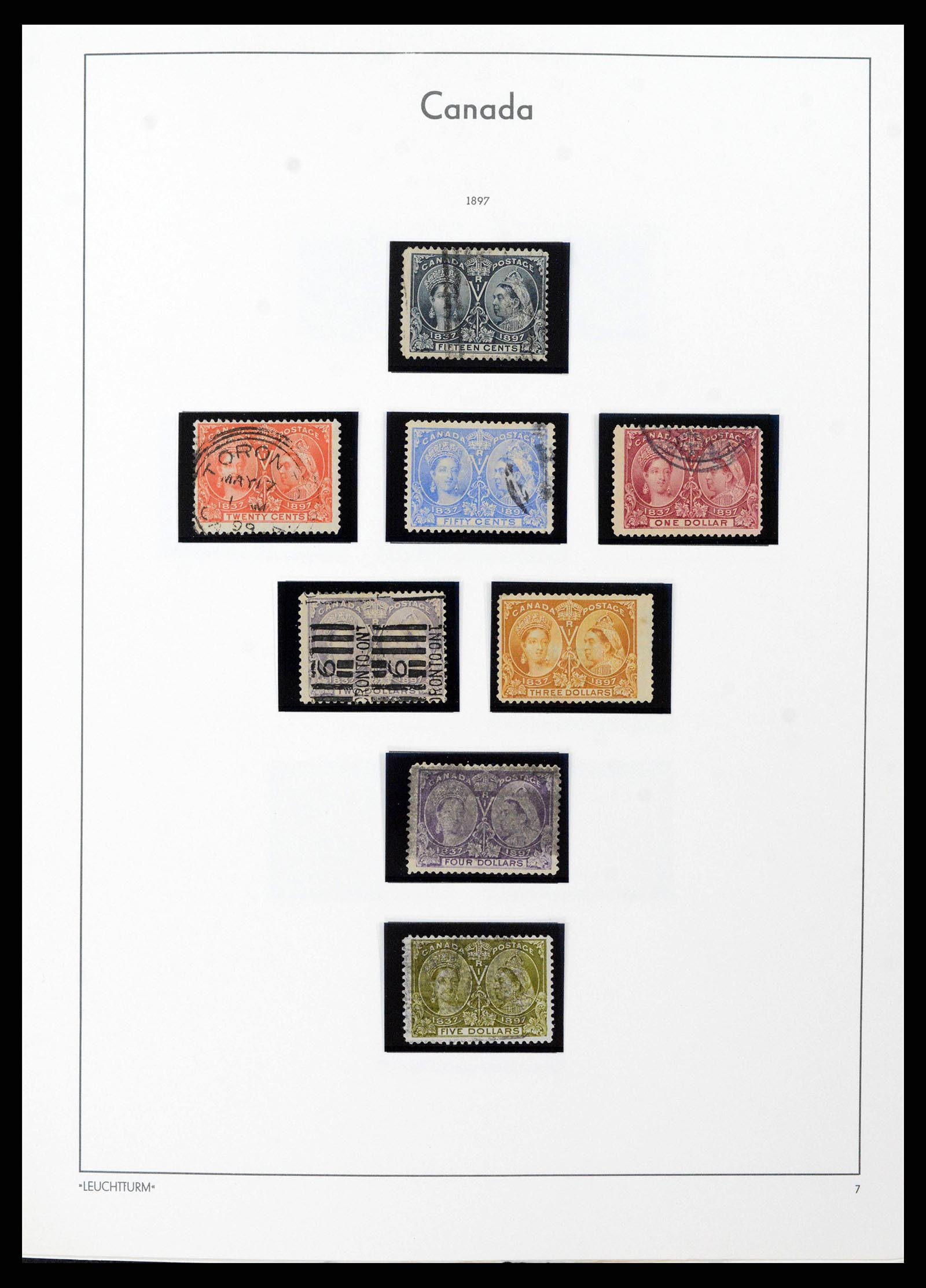 38475 0007 - Postzegelverzameling 38475 Canada 1859-2000.