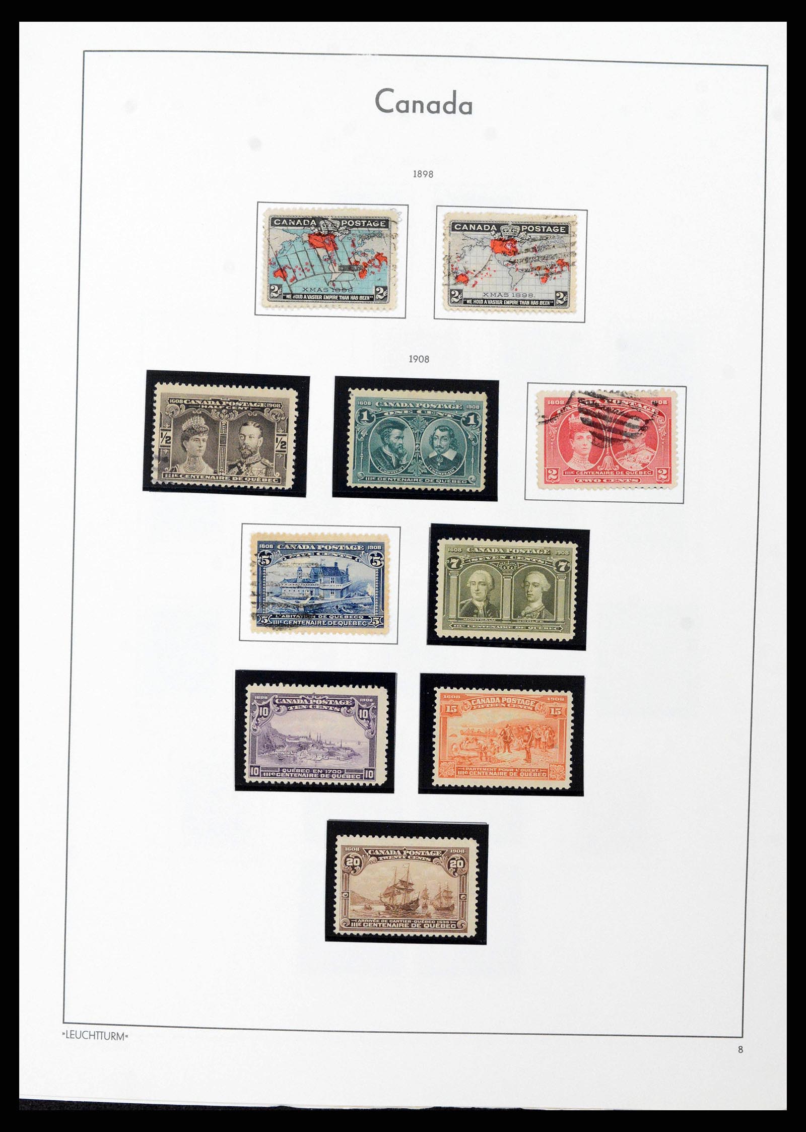 38475 0008 - Postzegelverzameling 38475 Canada 1859-2000.