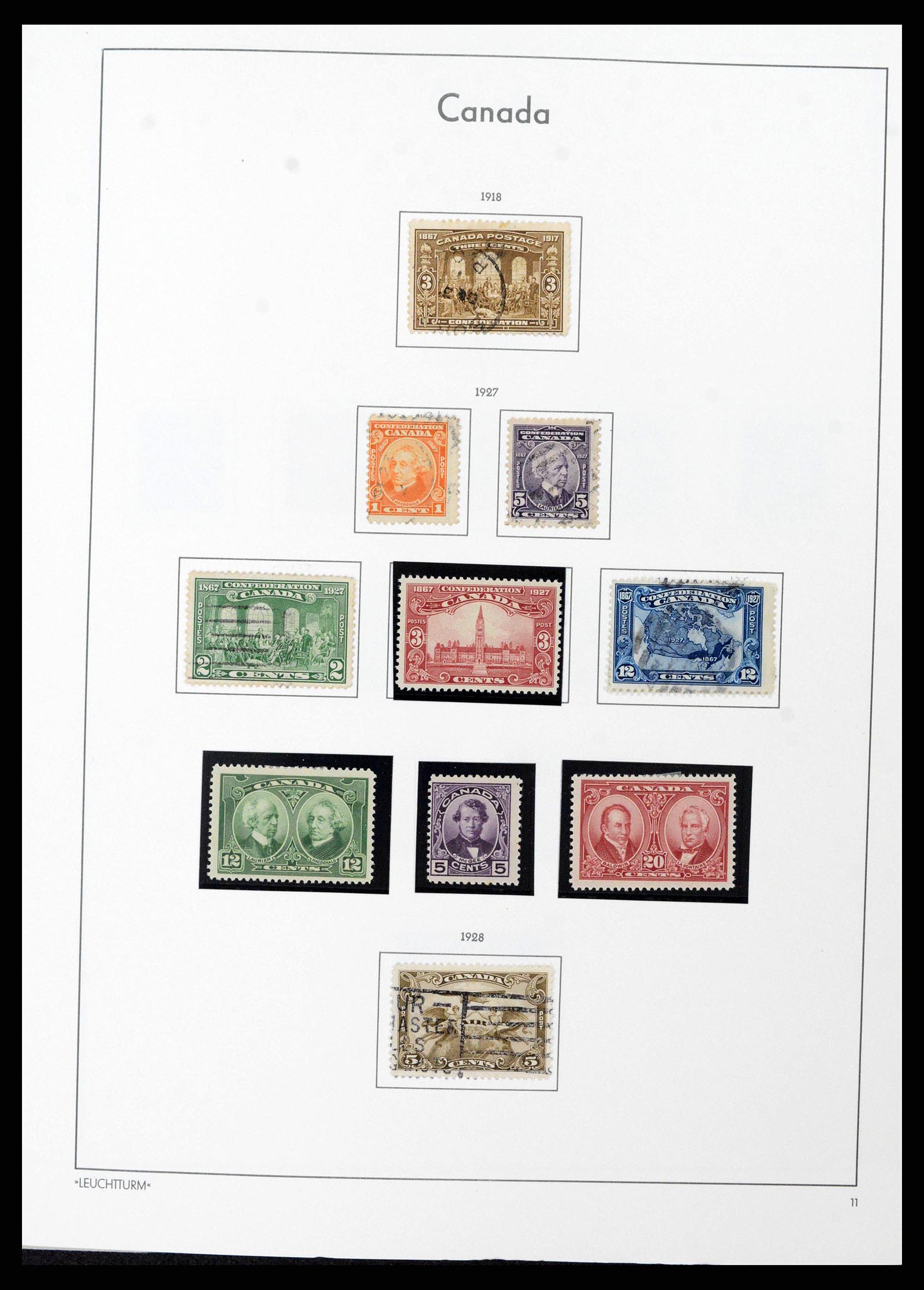 38475 0011 - Postzegelverzameling 38475 Canada 1859-2000.