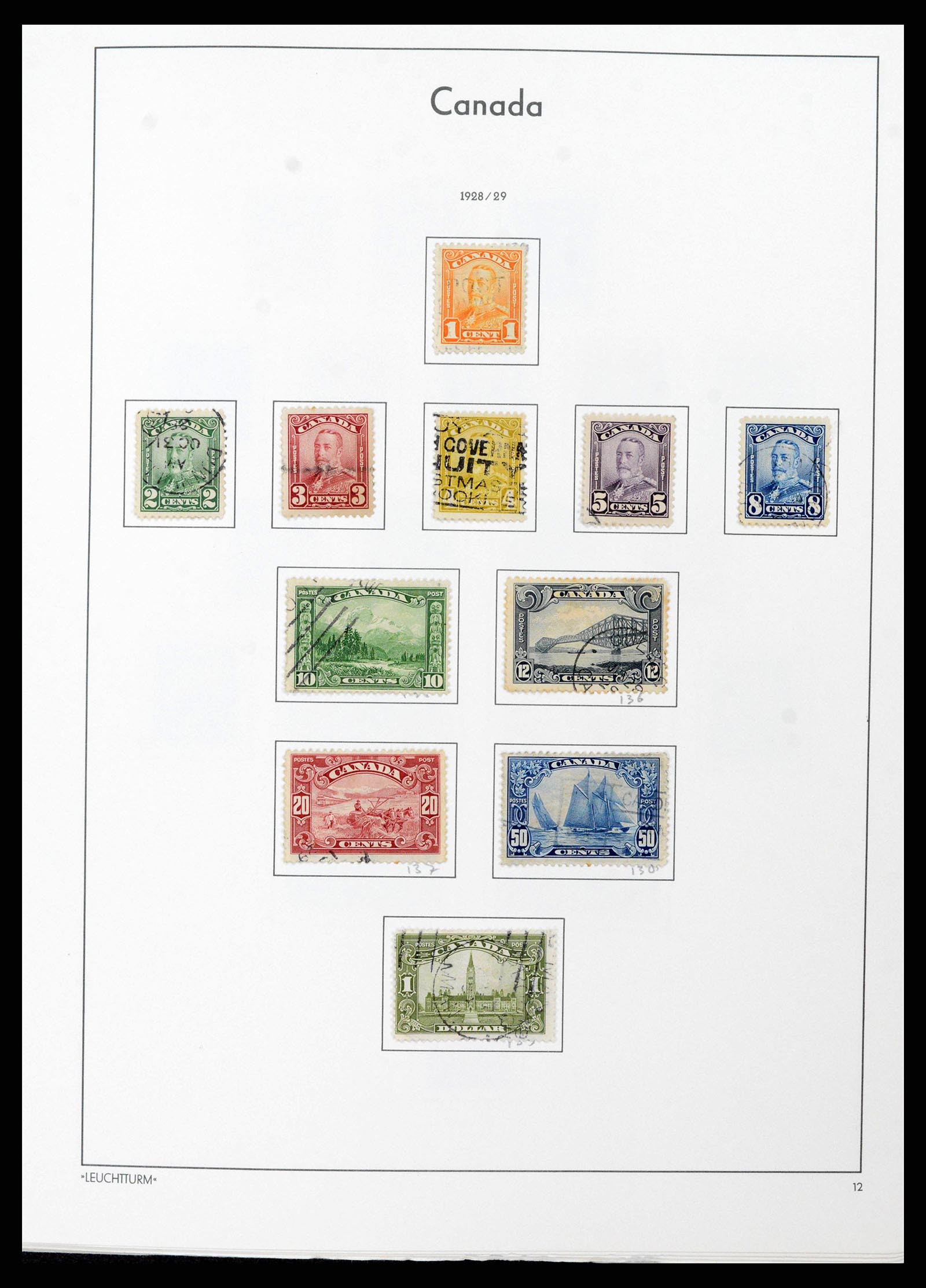 38475 0012 - Postzegelverzameling 38475 Canada 1859-2000.