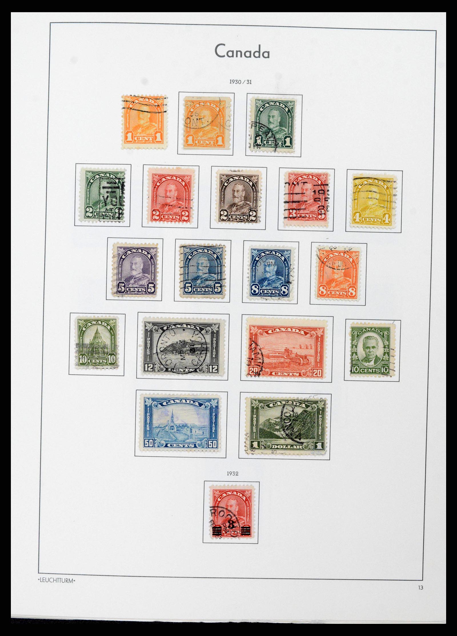 38475 0013 - Postzegelverzameling 38475 Canada 1859-2000.