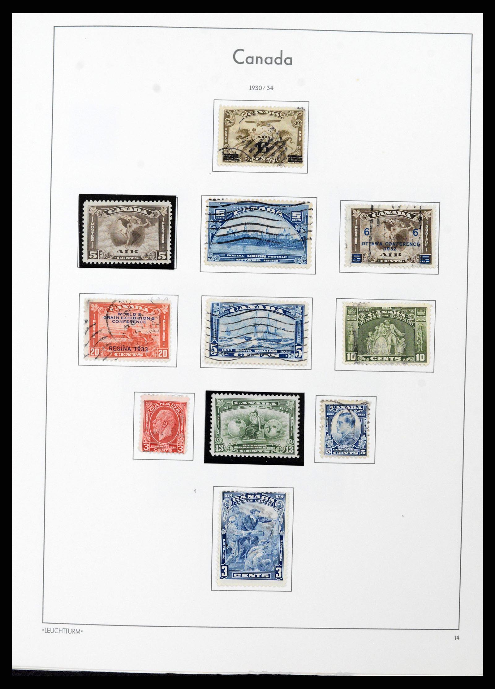 38475 0014 - Postzegelverzameling 38475 Canada 1859-2000.