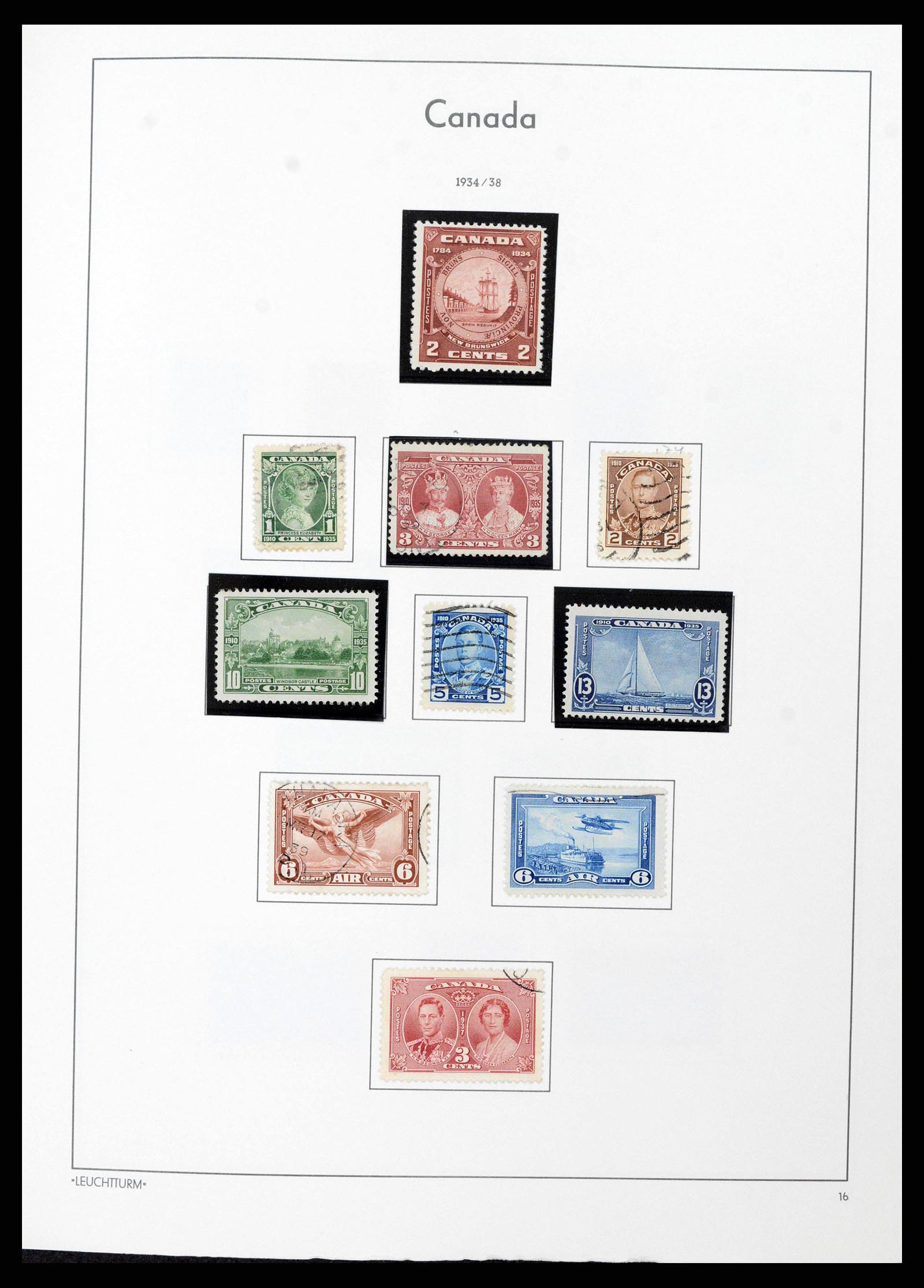 38475 0016 - Postzegelverzameling 38475 Canada 1859-2000.