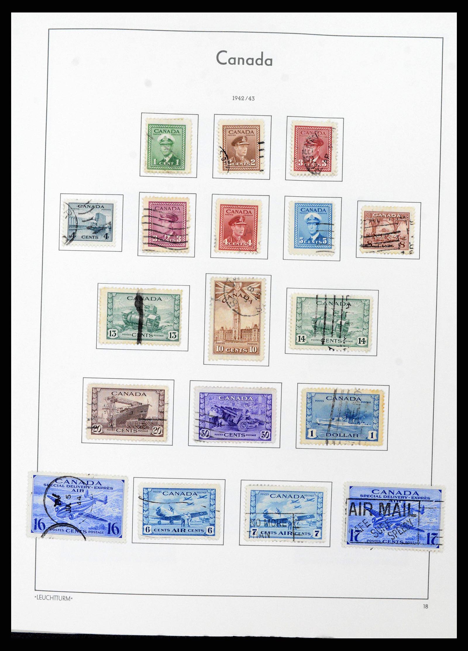 38475 0018 - Postzegelverzameling 38475 Canada 1859-2000.