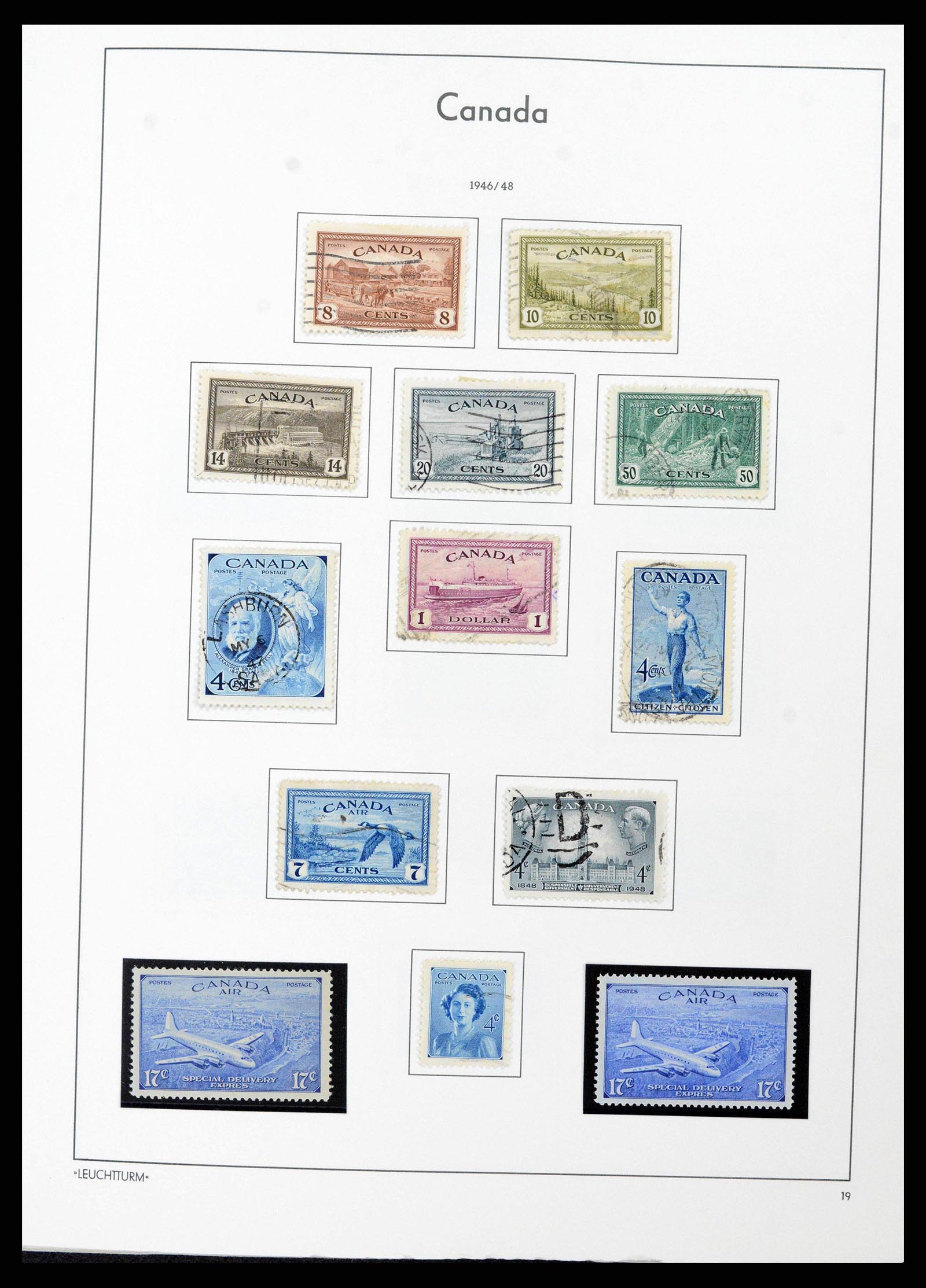 38475 0019 - Postzegelverzameling 38475 Canada 1859-2000.