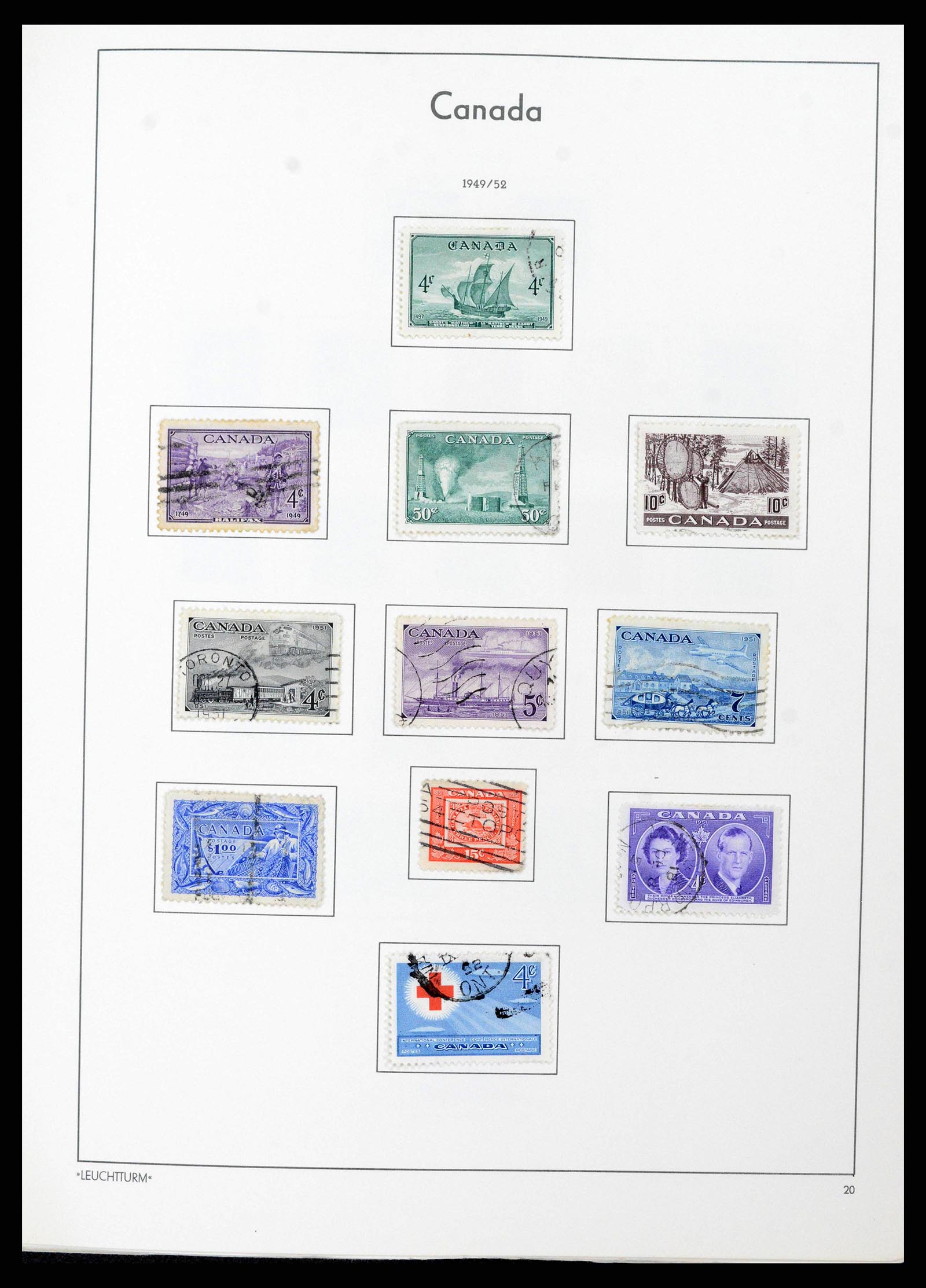 38475 0020 - Postzegelverzameling 38475 Canada 1859-2000.