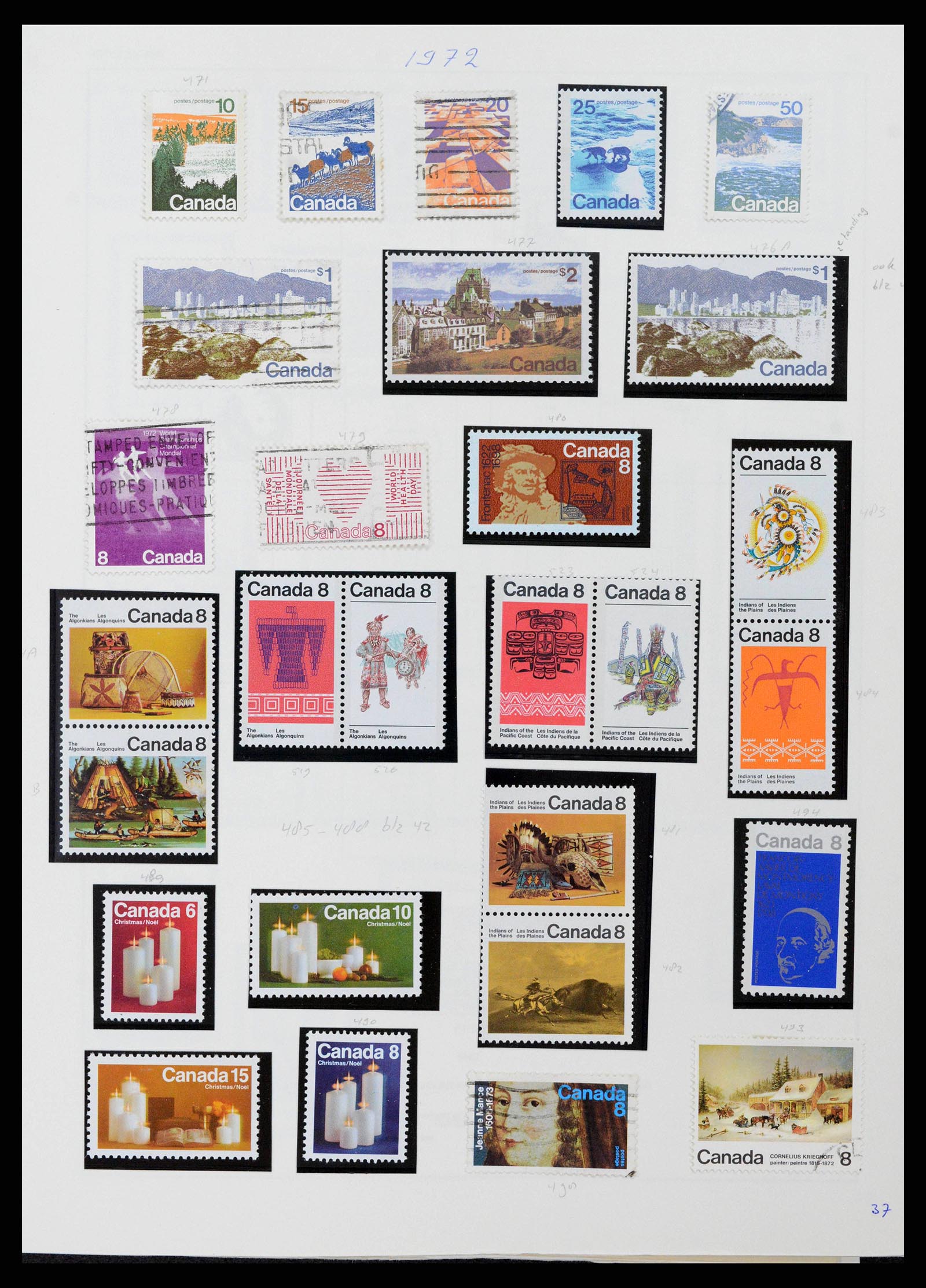 38475 0037 - Stamp collection 38475 Canada 1859-2000.