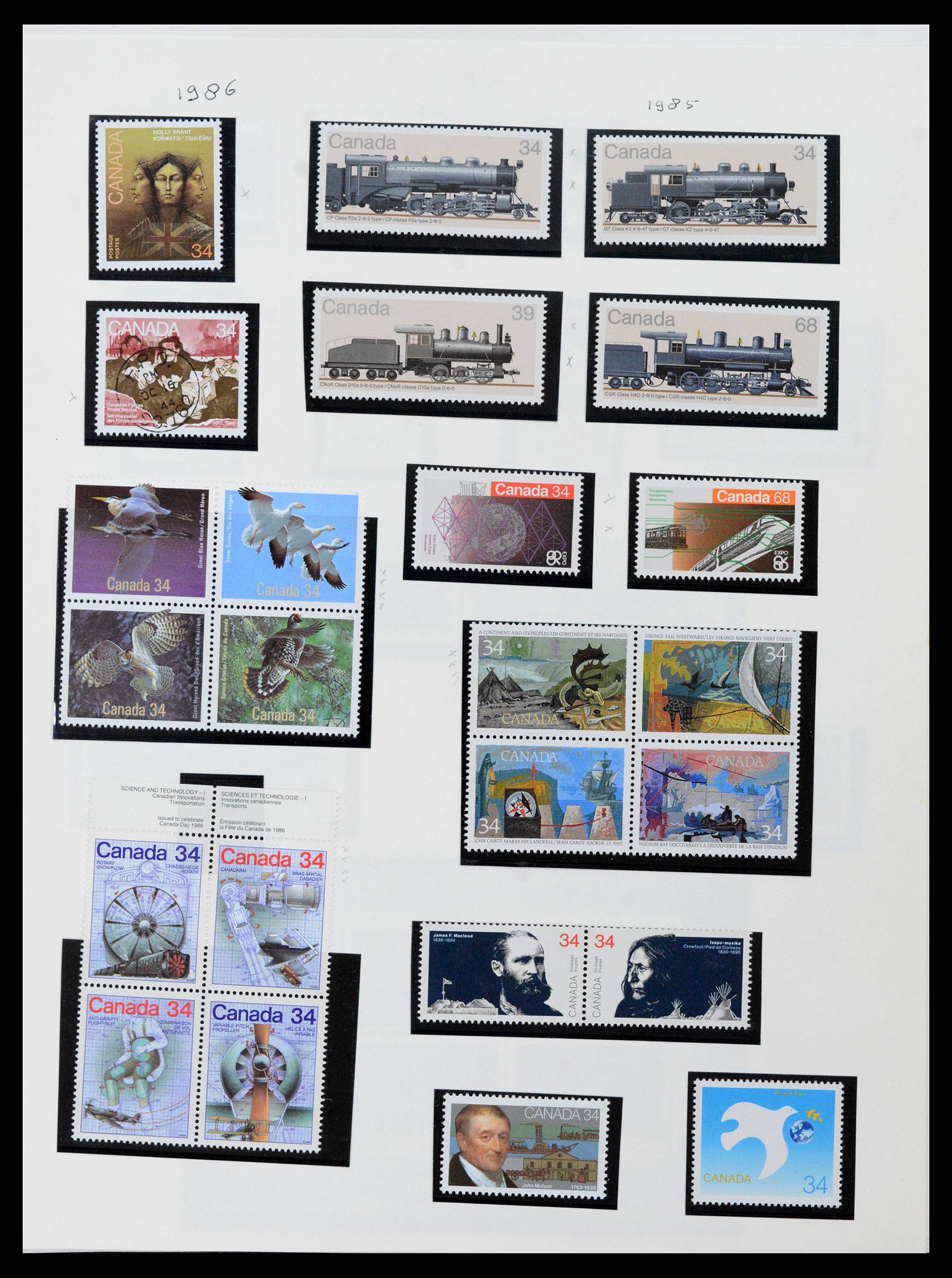 38475 0061 - Postzegelverzameling 38475 Canada 1859-2000.