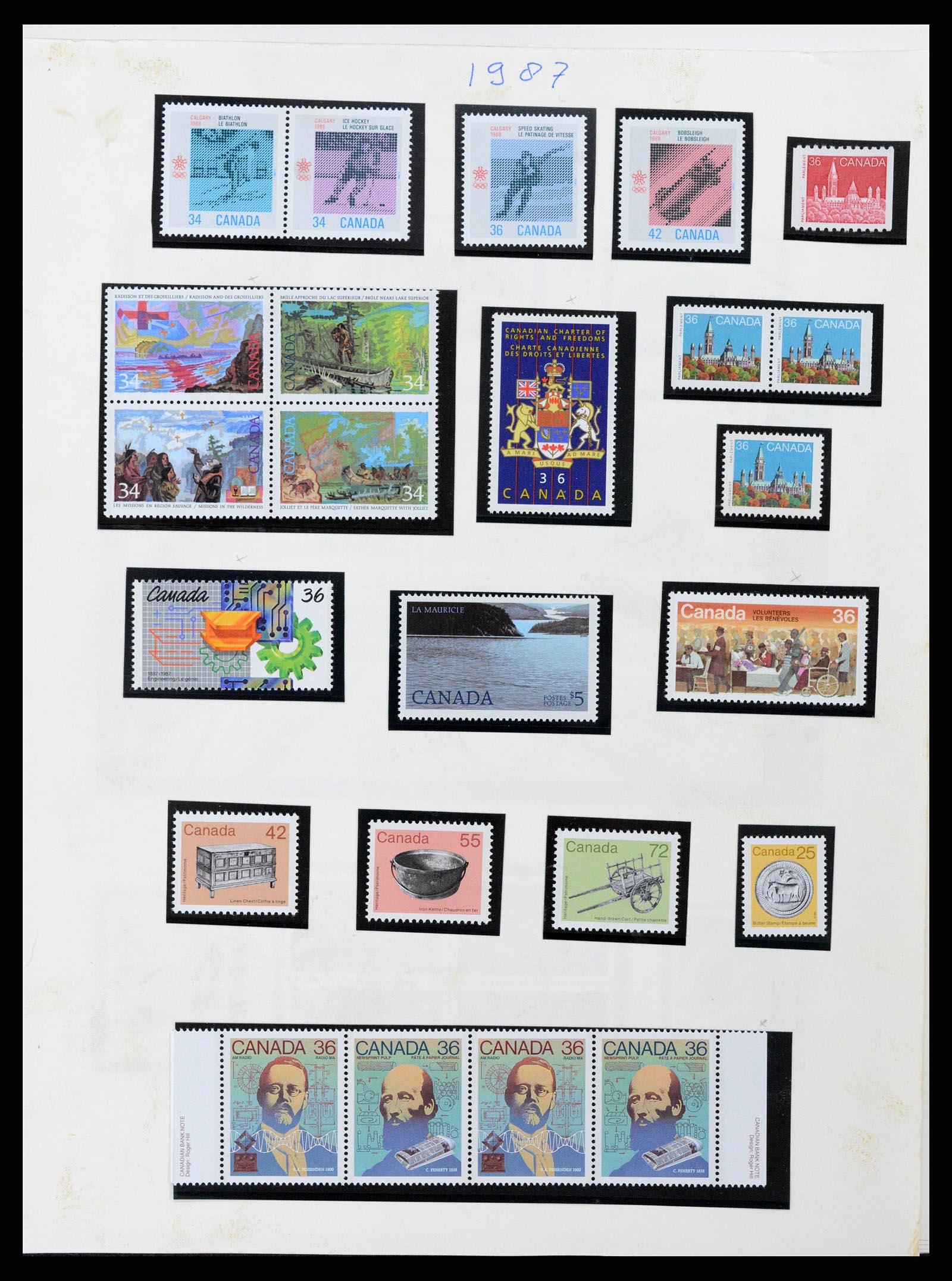 38475 0063 - Postzegelverzameling 38475 Canada 1859-2000.