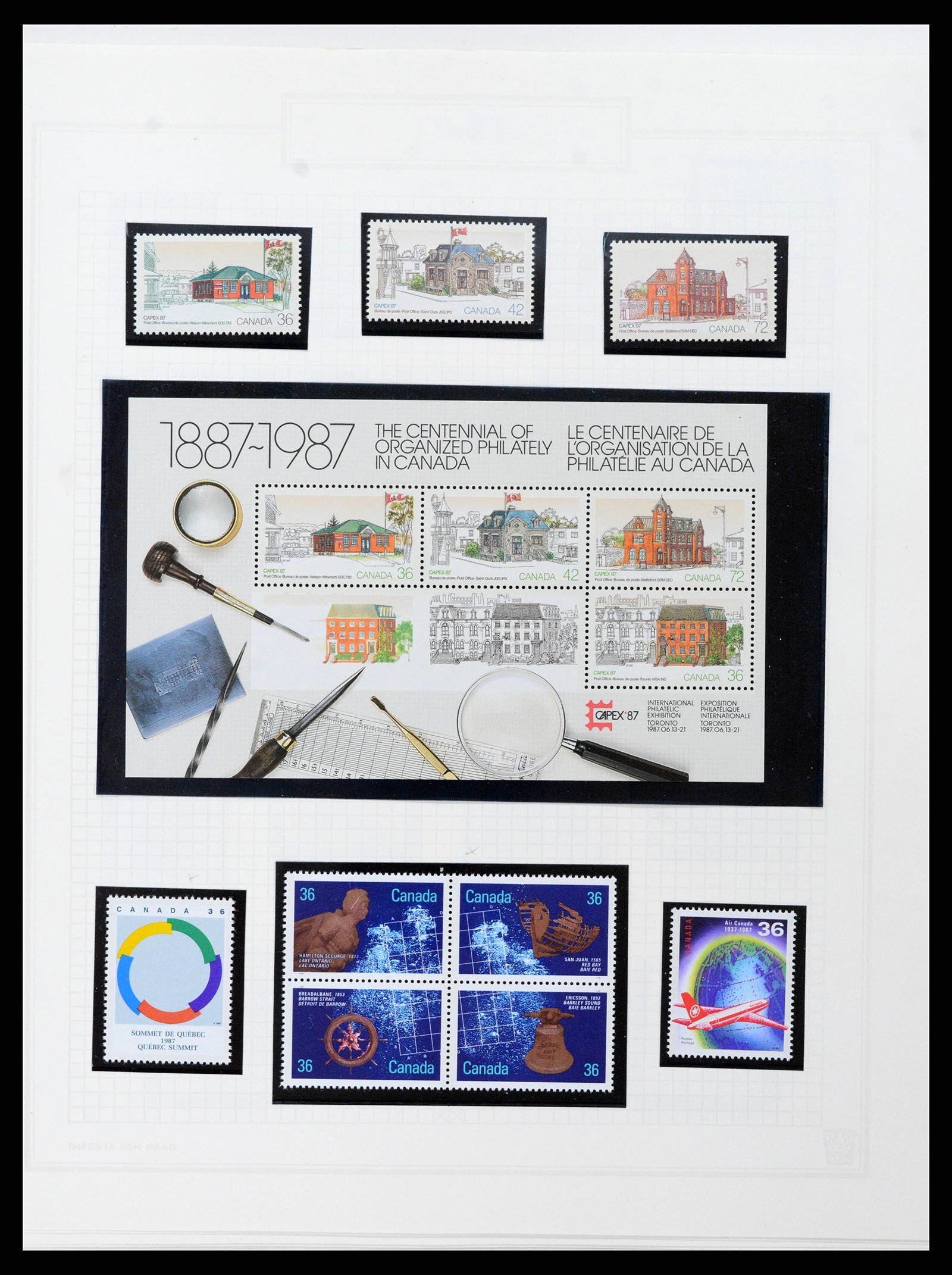 38475 0064 - Postzegelverzameling 38475 Canada 1859-2000.