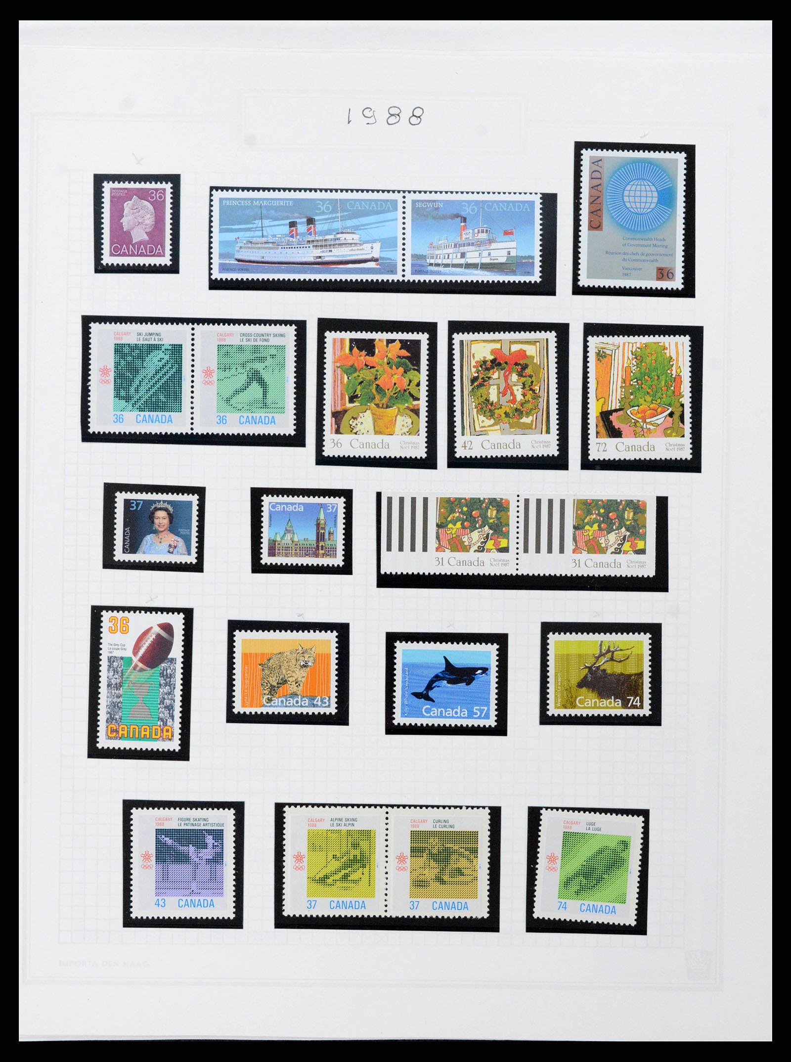 38475 0065 - Postzegelverzameling 38475 Canada 1859-2000.