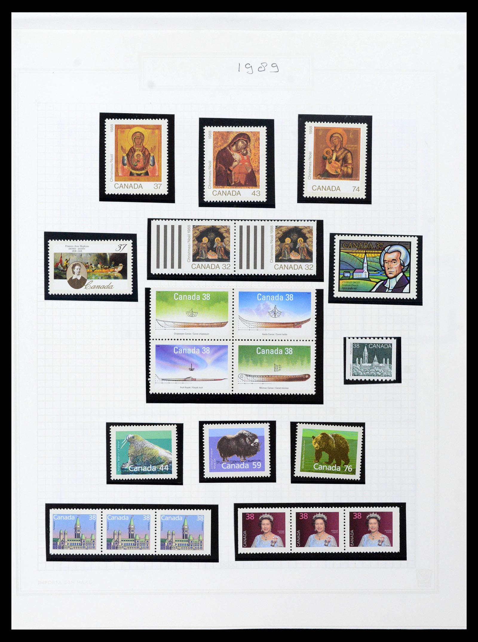 38475 0068 - Postzegelverzameling 38475 Canada 1859-2000.