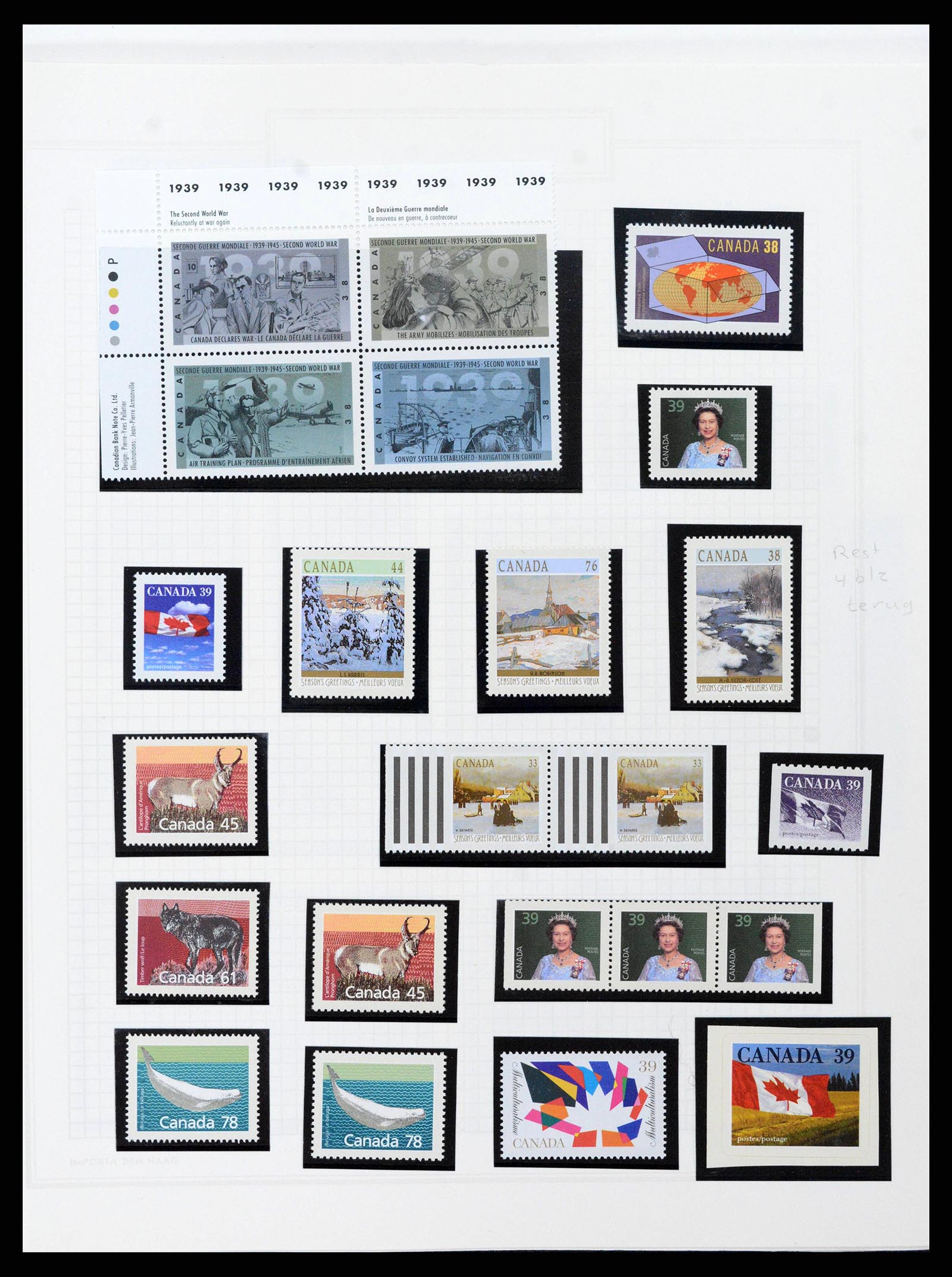 38475 0070 - Postzegelverzameling 38475 Canada 1859-2000.