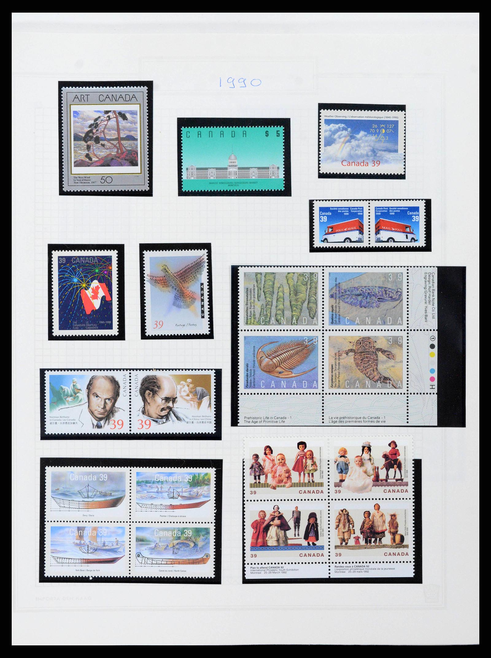 38475 0071 - Postzegelverzameling 38475 Canada 1859-2000.